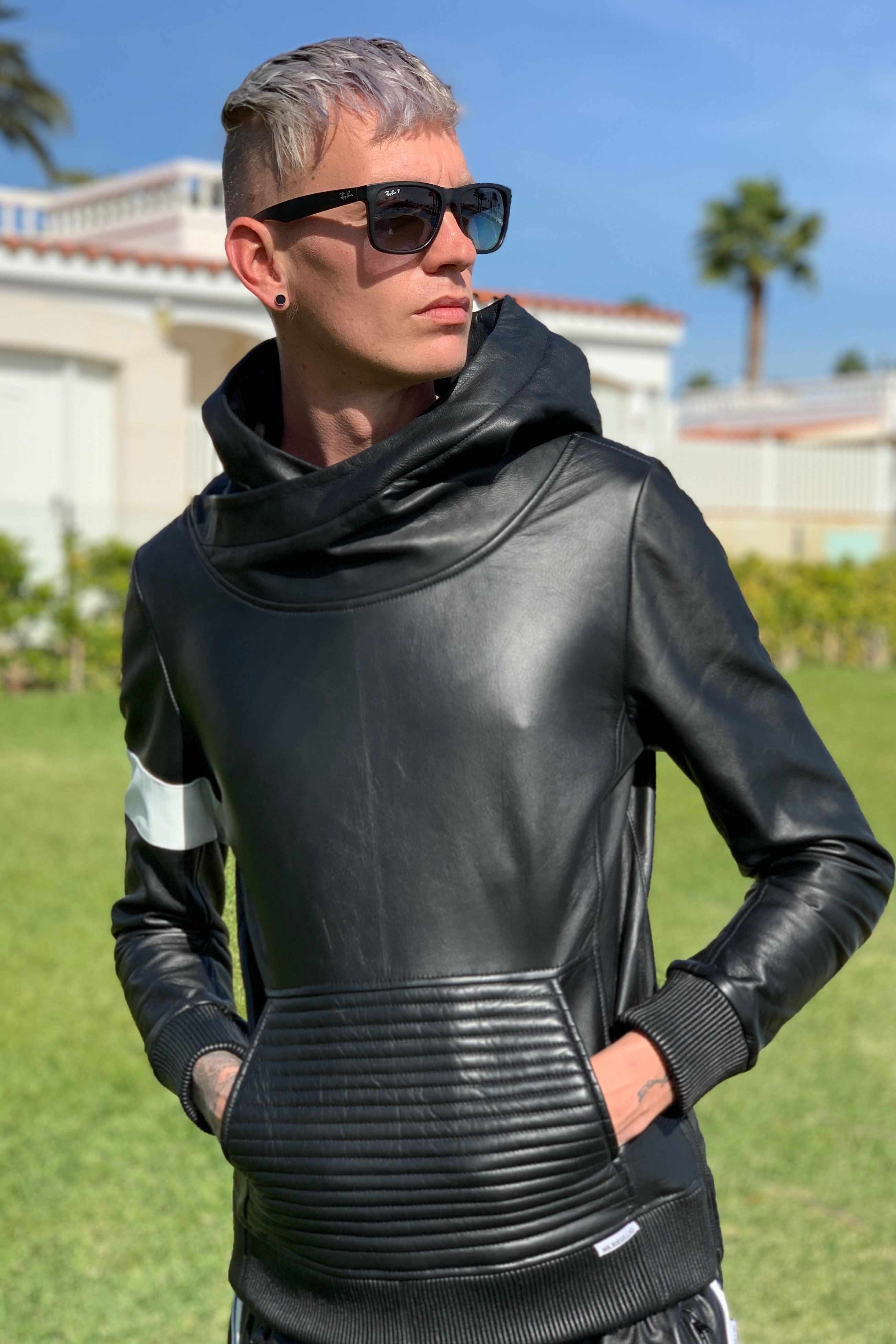 Leather Hoodies