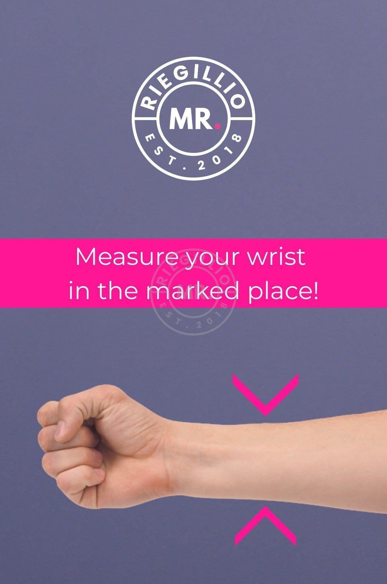 White Wrist Wallet - Double stripe at MR. Riegillio