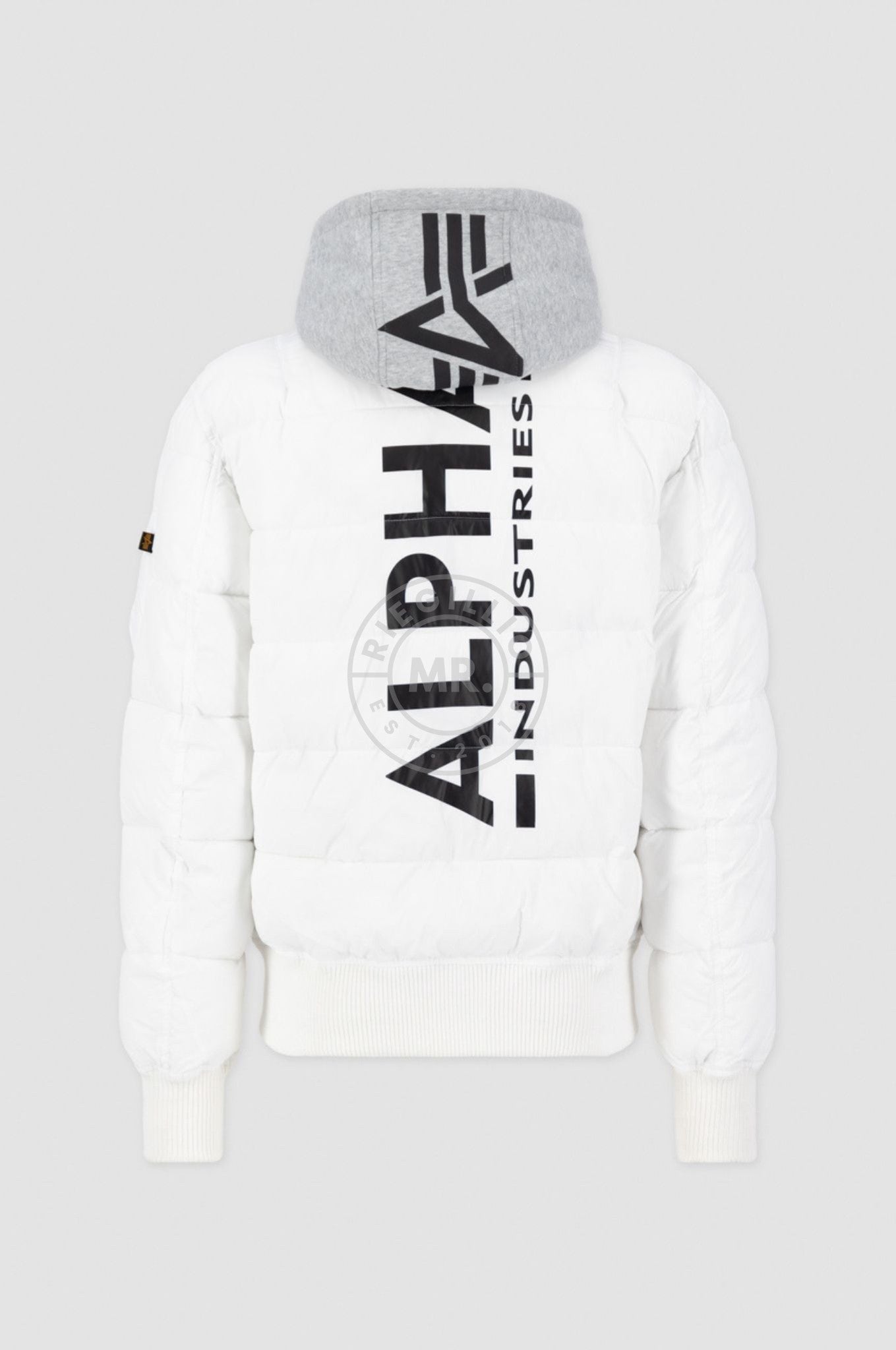 Alpha Industries MA-1 ZH Back Print Puffer FD - White