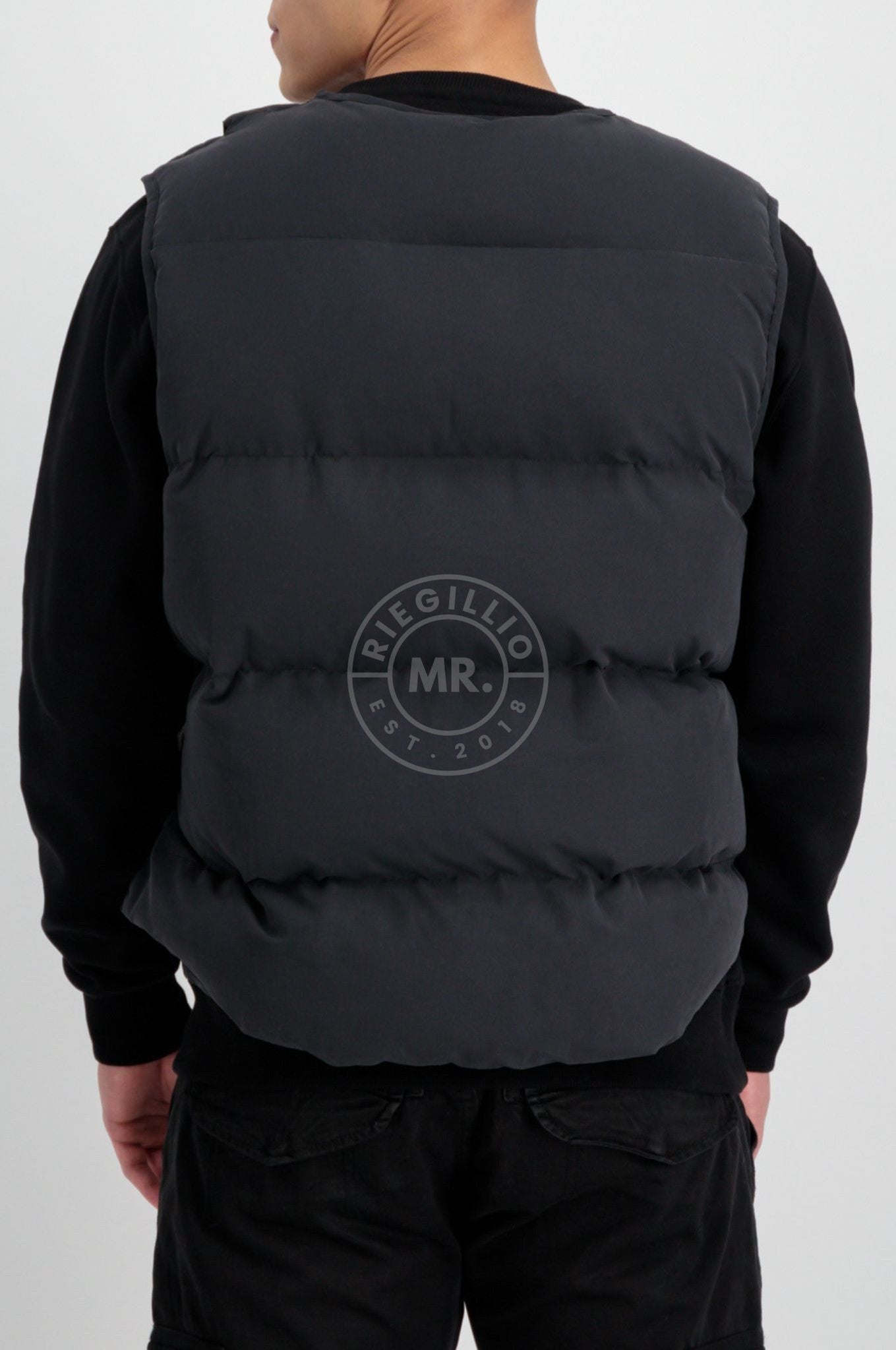 Alpha Industries Protector Puffer Vest - Black at MR. Riegillio