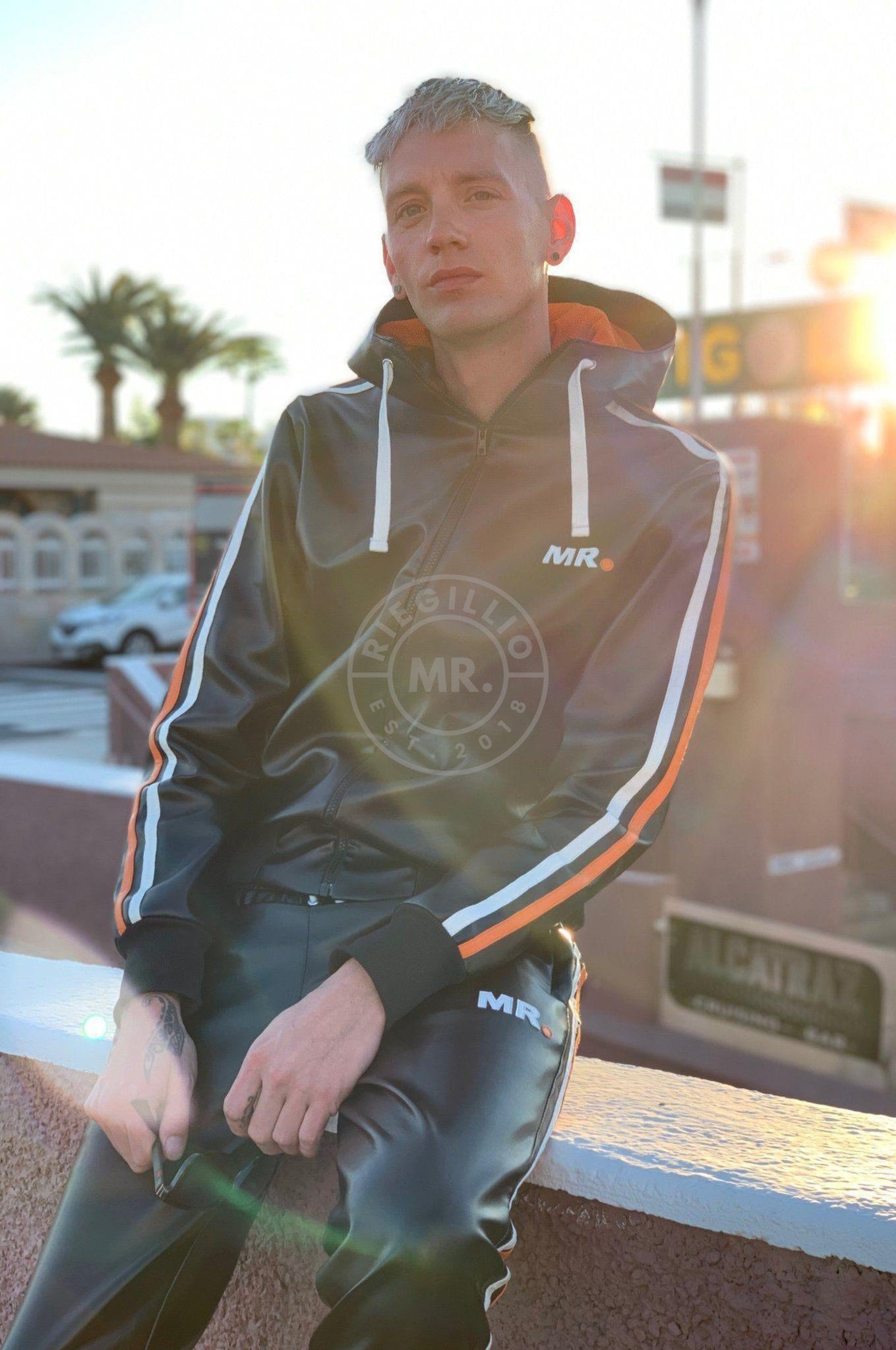 MR. Tracksuit Jacket - ORANGE STRIPES at MR. Riegillio