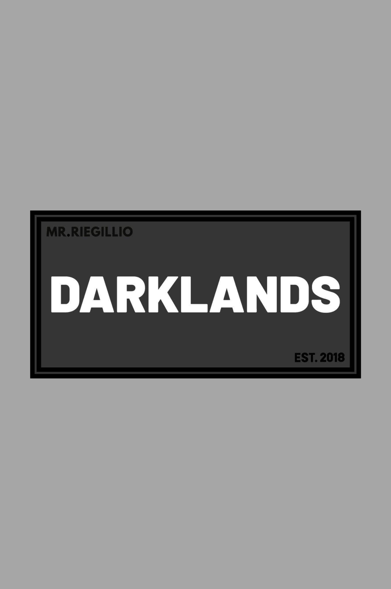 Rubber Velcro Patch - DARKLANDS - White at MR. Riegillio