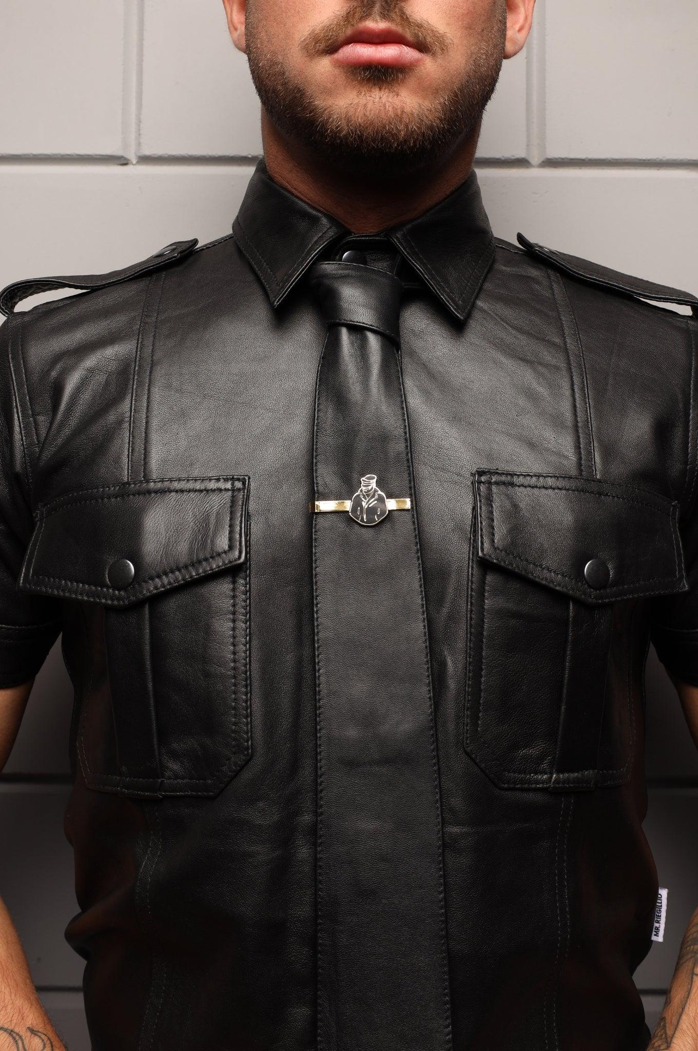 Master of the House Tie Clip - BIKER (gold) at MR. Riegillio