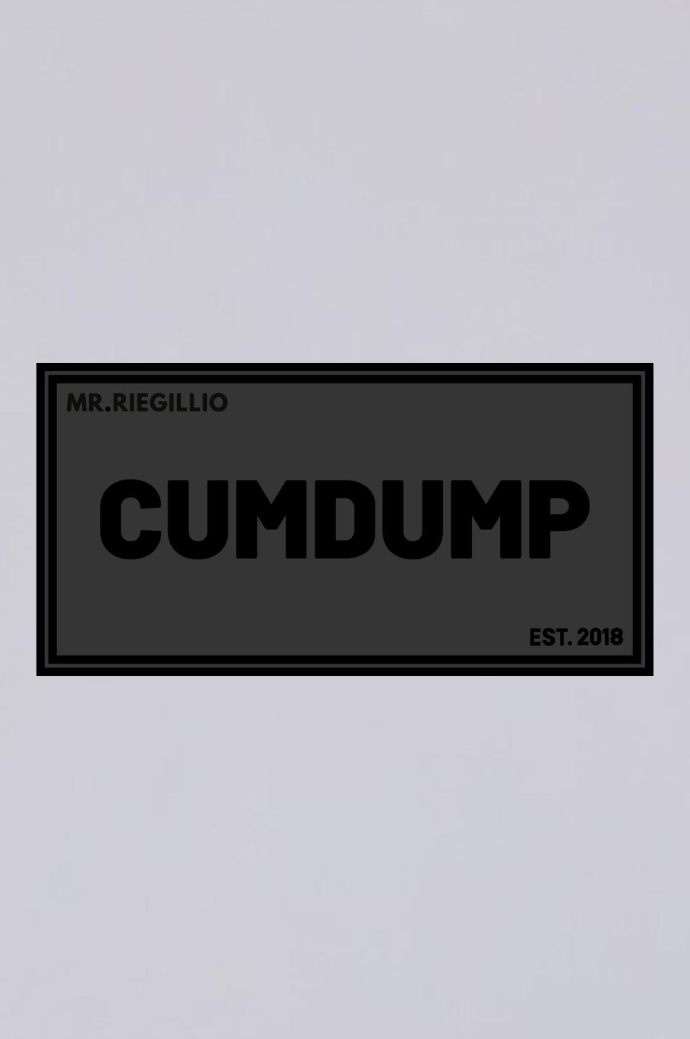 Rubber Velcro Patch - CUMDUMP - Black at MR. Riegillio