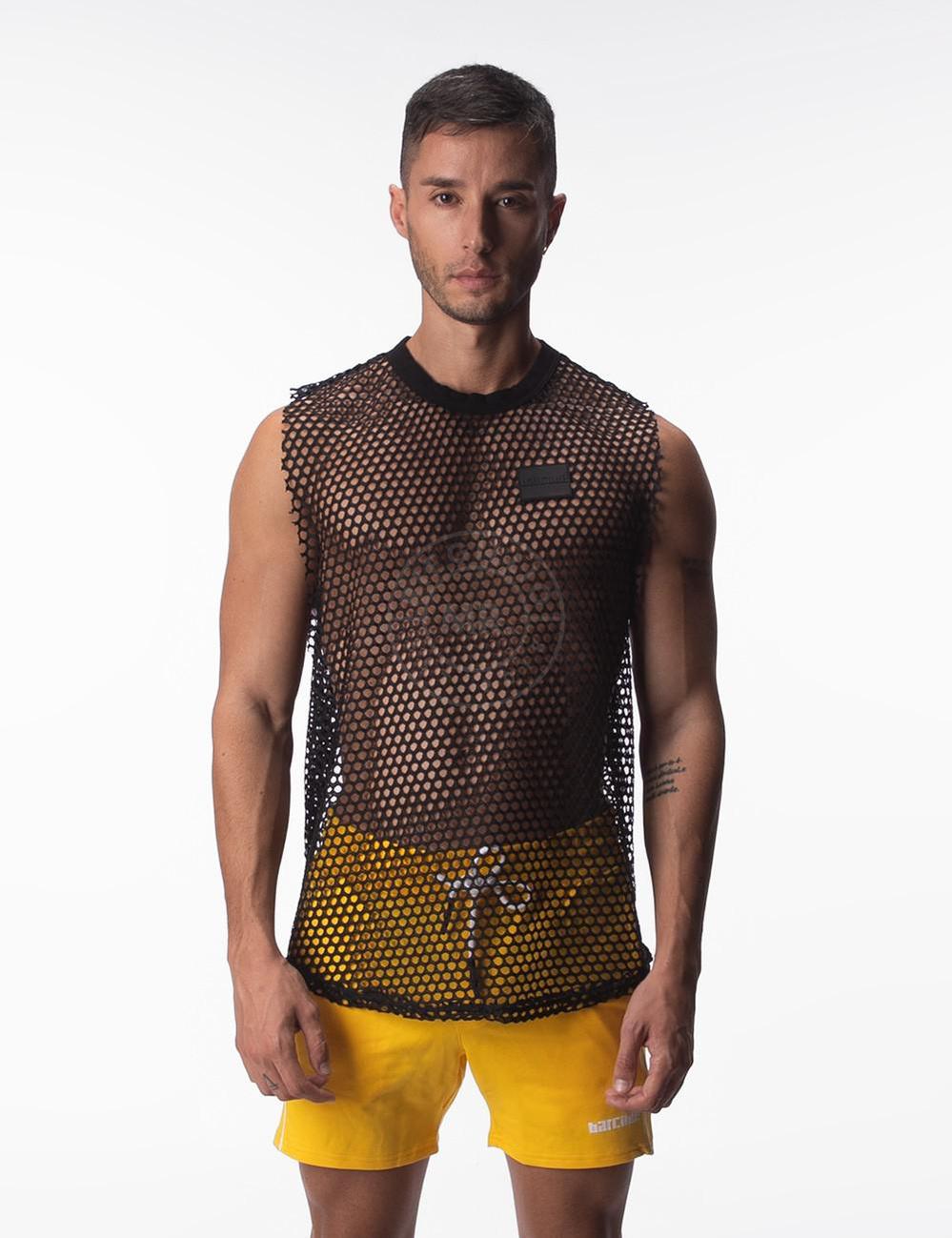 Barcode Tank Top Rannel - Black at MR. Riegillio