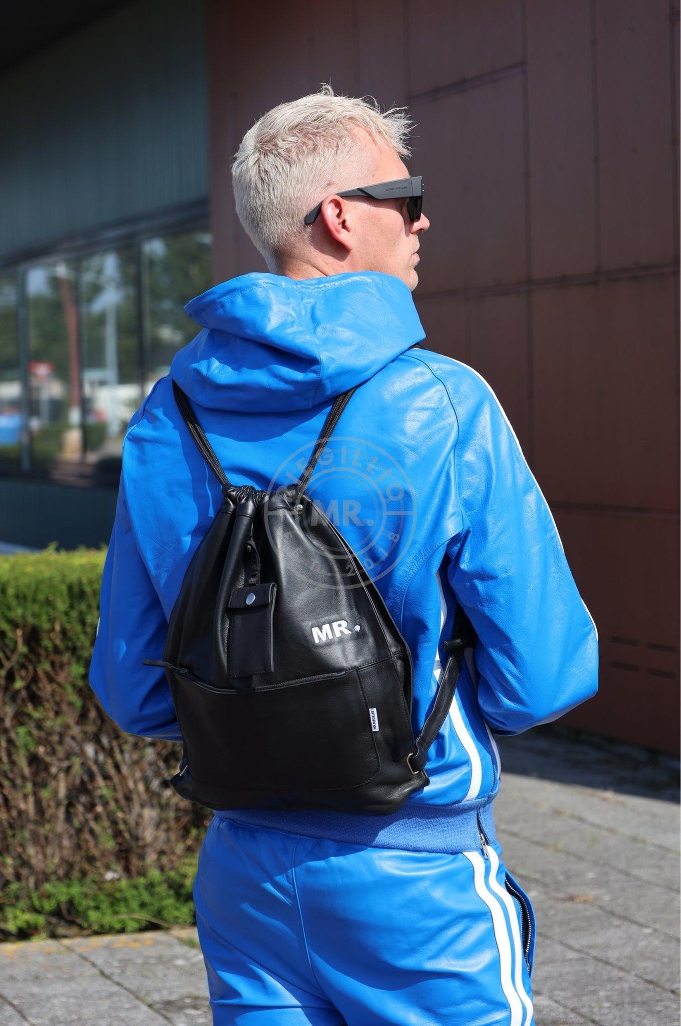 Leather Backpack - Full Black at MR. Riegillio