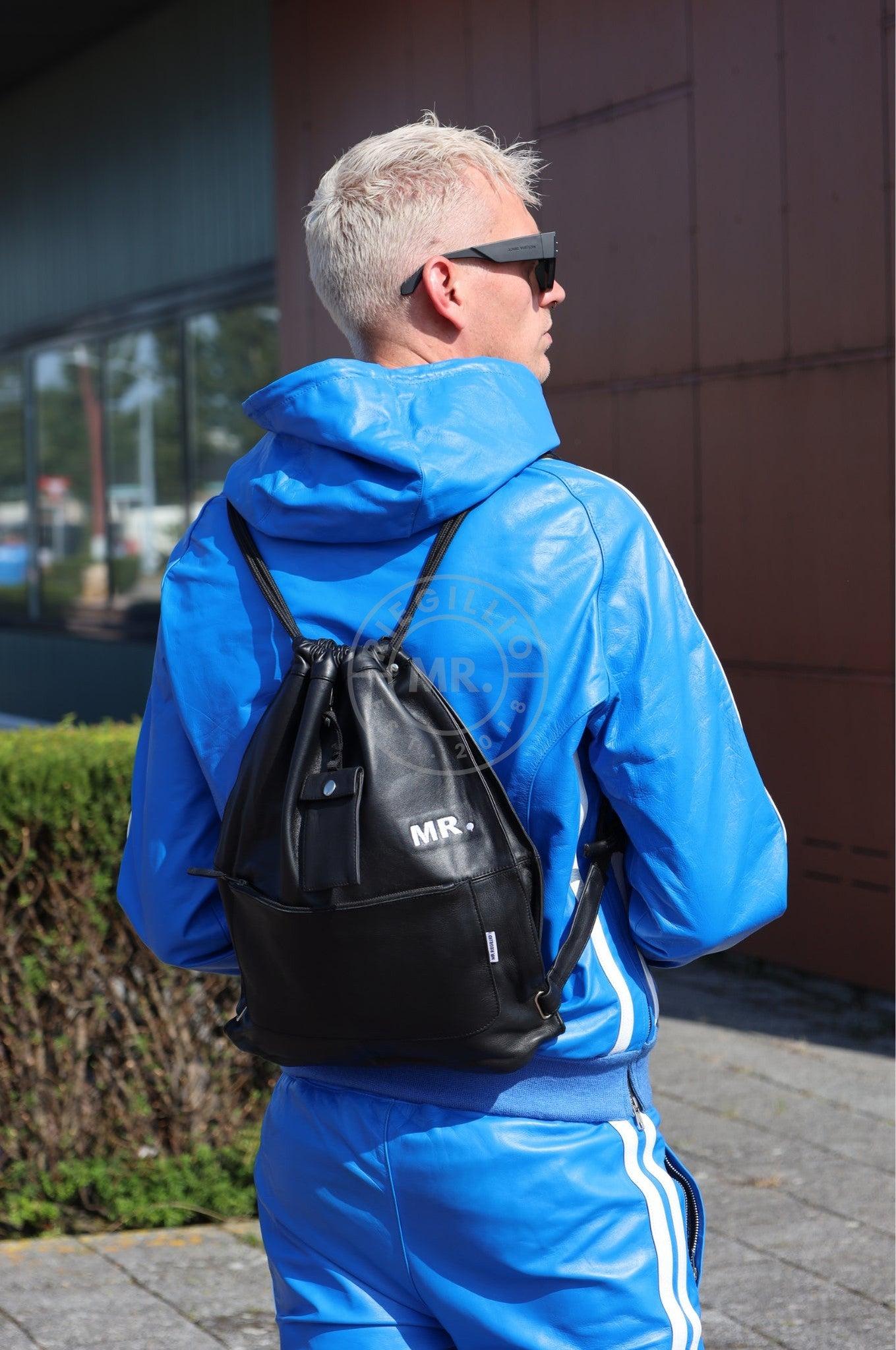 Leather Backpack - Full Black at MR. Riegillio