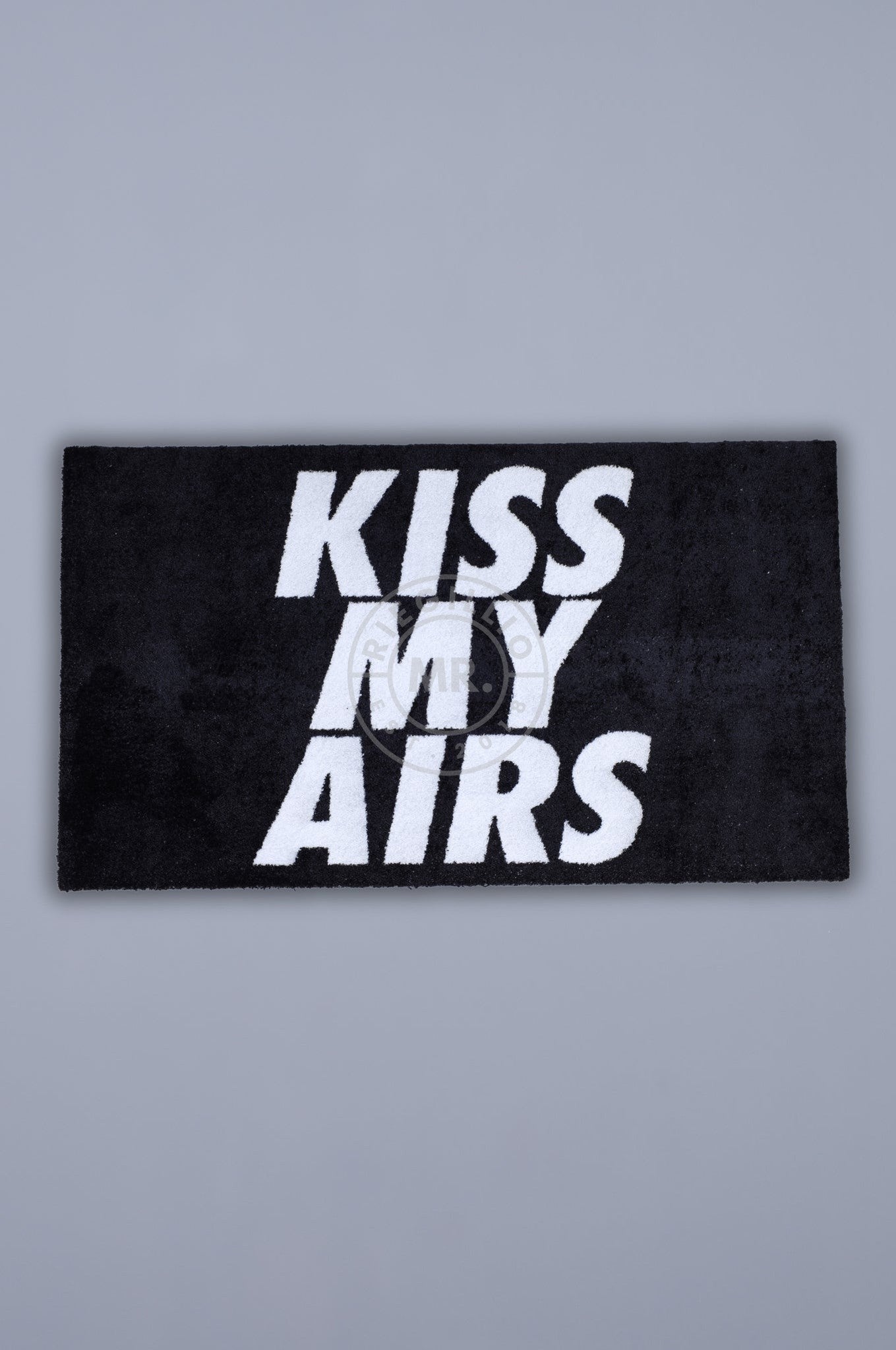 Doormat - KISS MY AIRS - Black-at MR. Riegillio