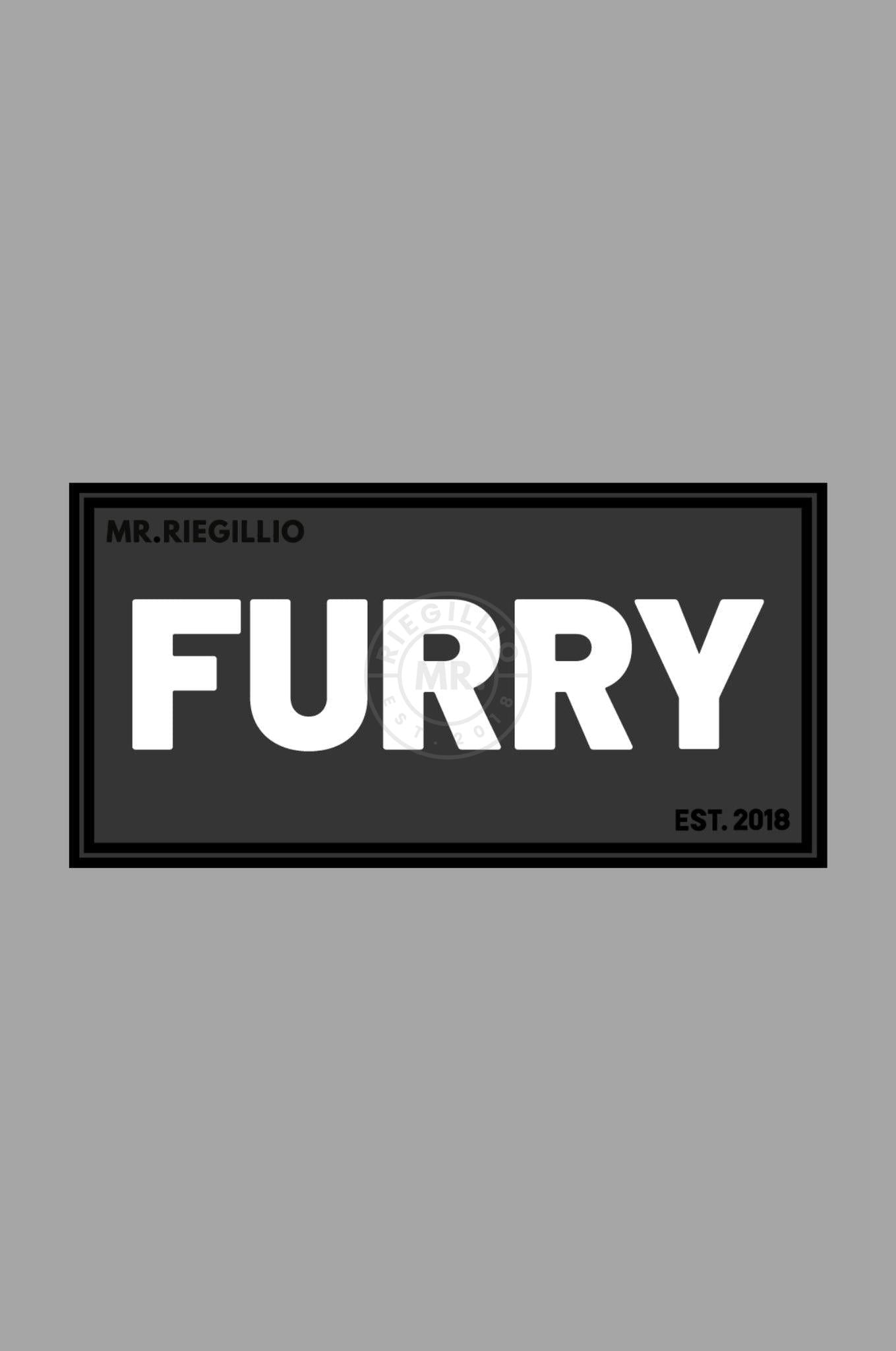 Rubber Velcro Patch - FURRY - White at MR. Riegillio