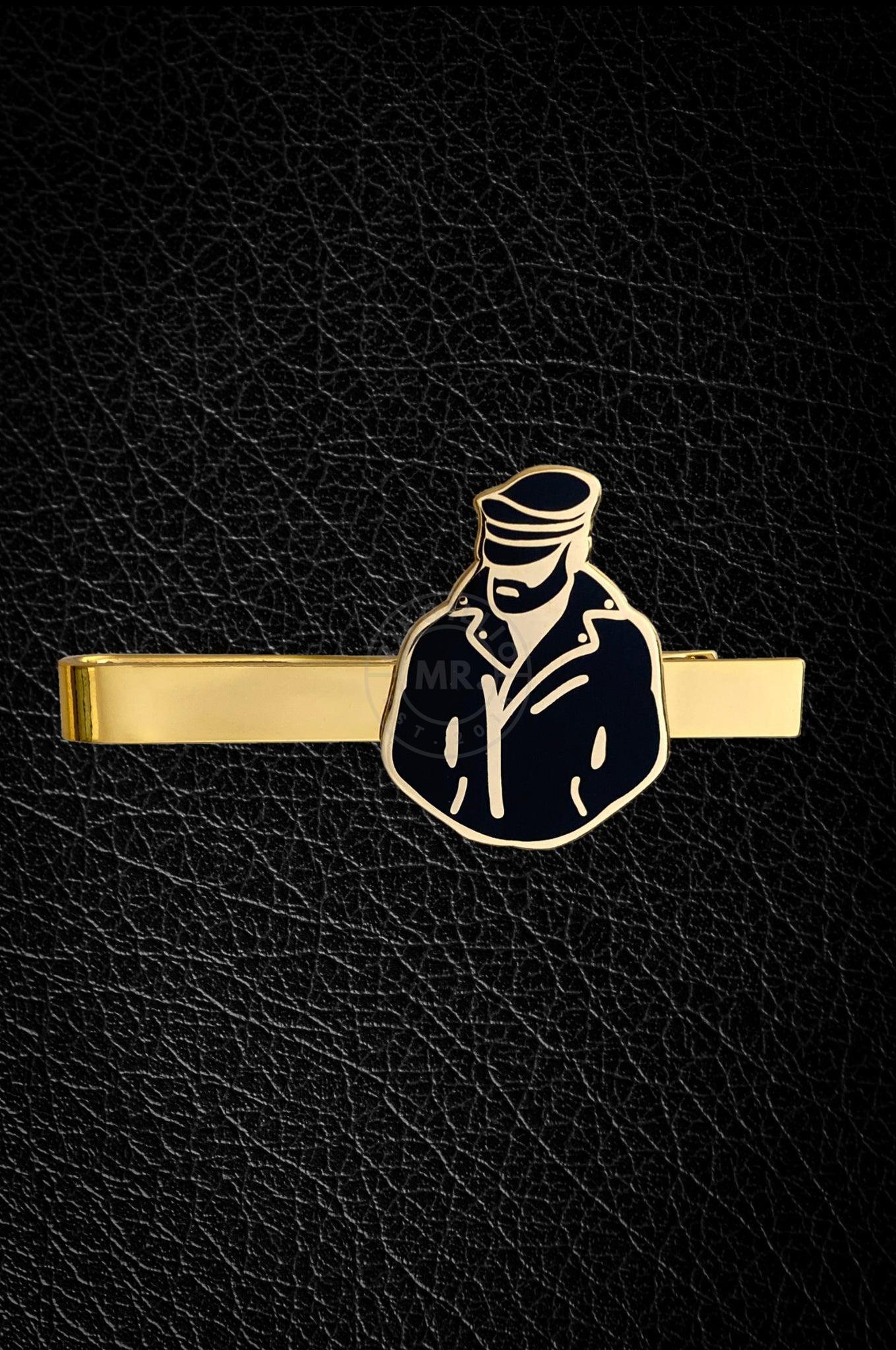 Master of the House Tie Clip - BIKER (gold) at MR. Riegillio