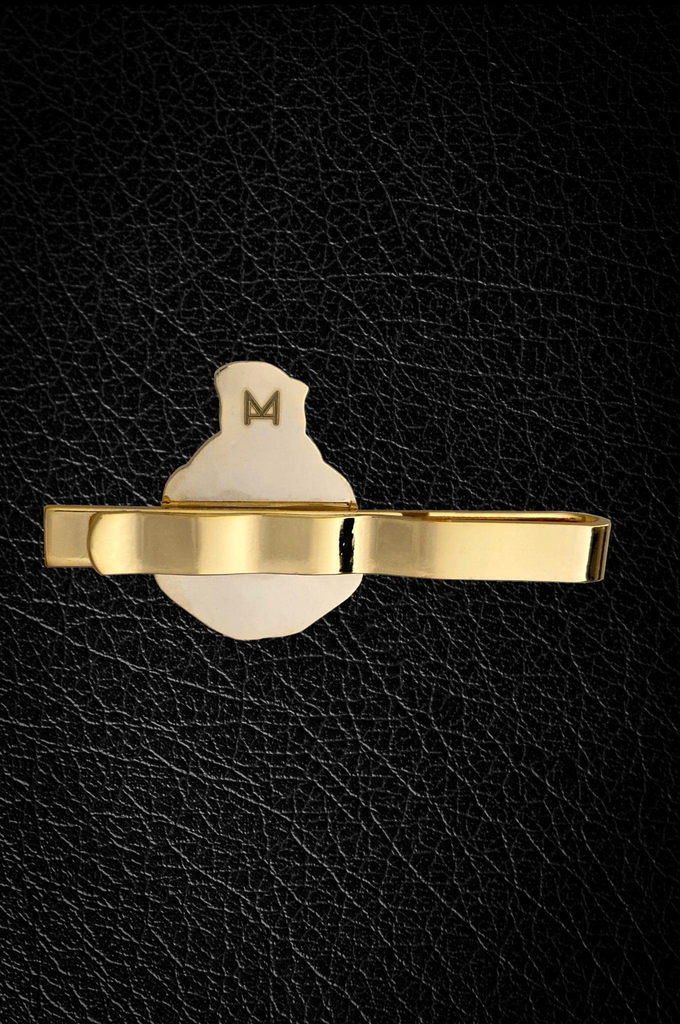Master of the House Tie Clip - BIKER (gold) at MR. Riegillio