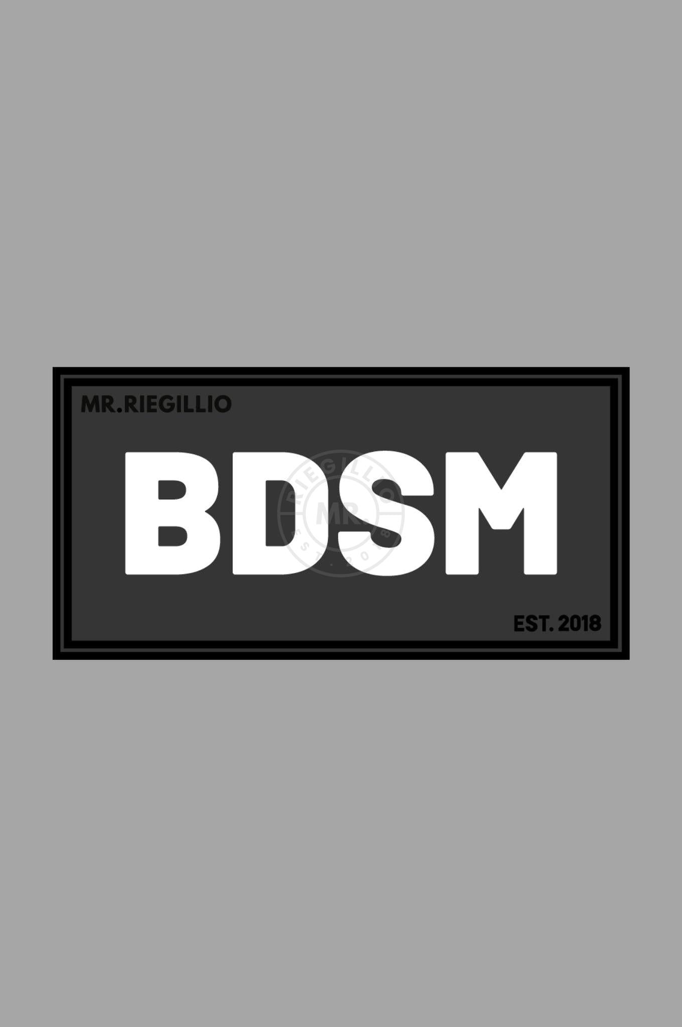 Rubber Velcro Patch - BDSM - White at MR. Riegillio