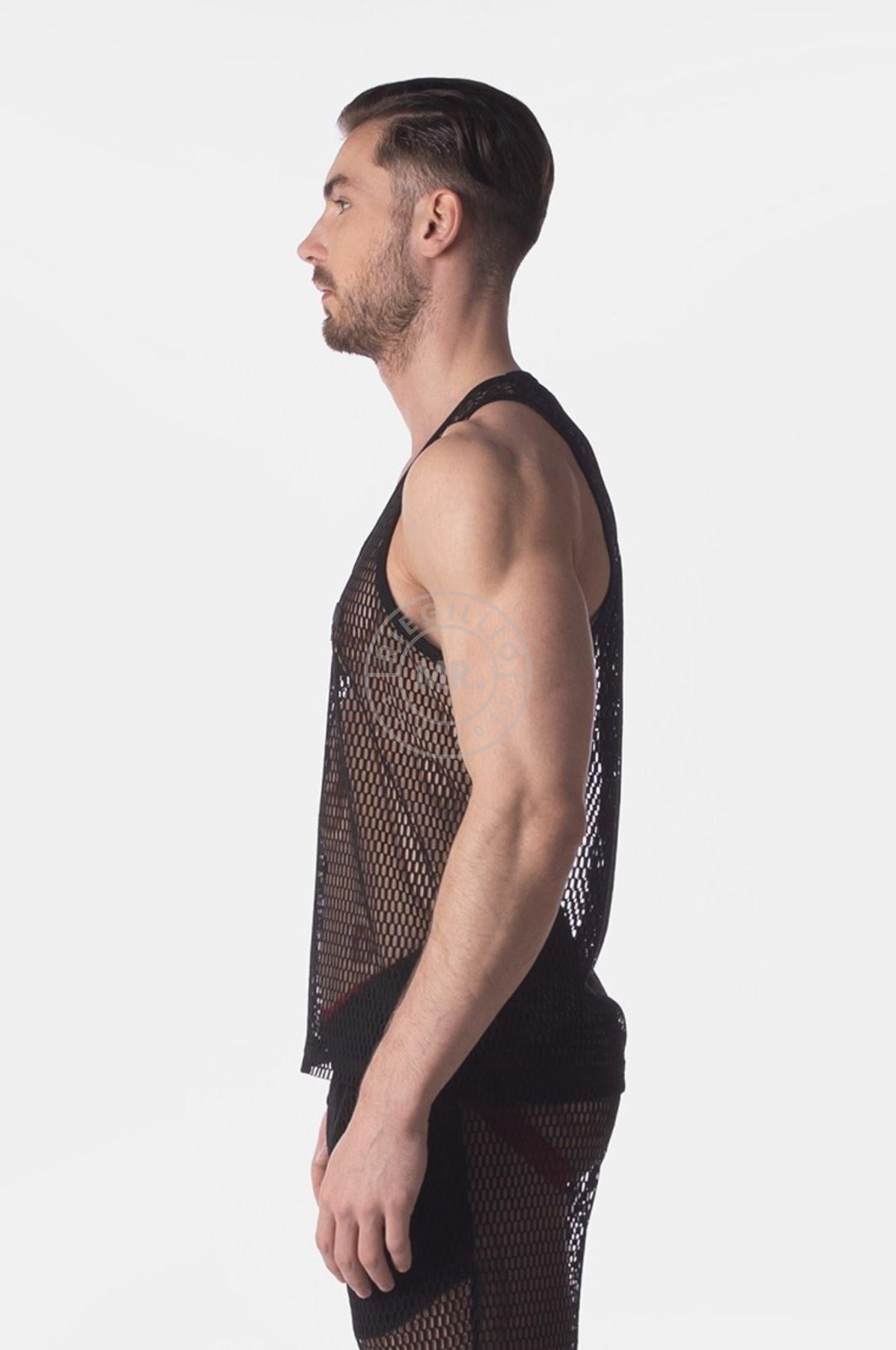 Barcode Tank Top Irisor - Black at MR. Riegillio