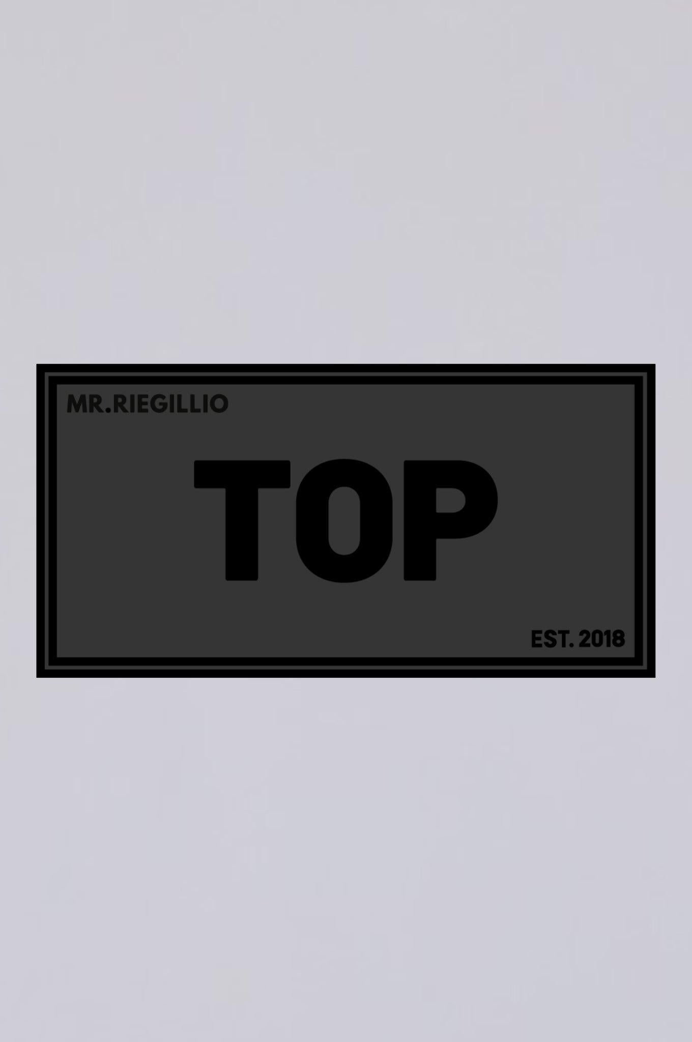 Rubber Velcro Patch - TOP - Black at MR. Riegillio