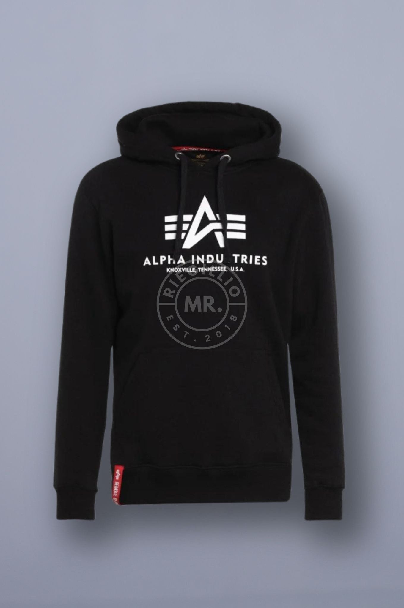 Alpha Industries Basic Hoody Black-at MR. Riegillio