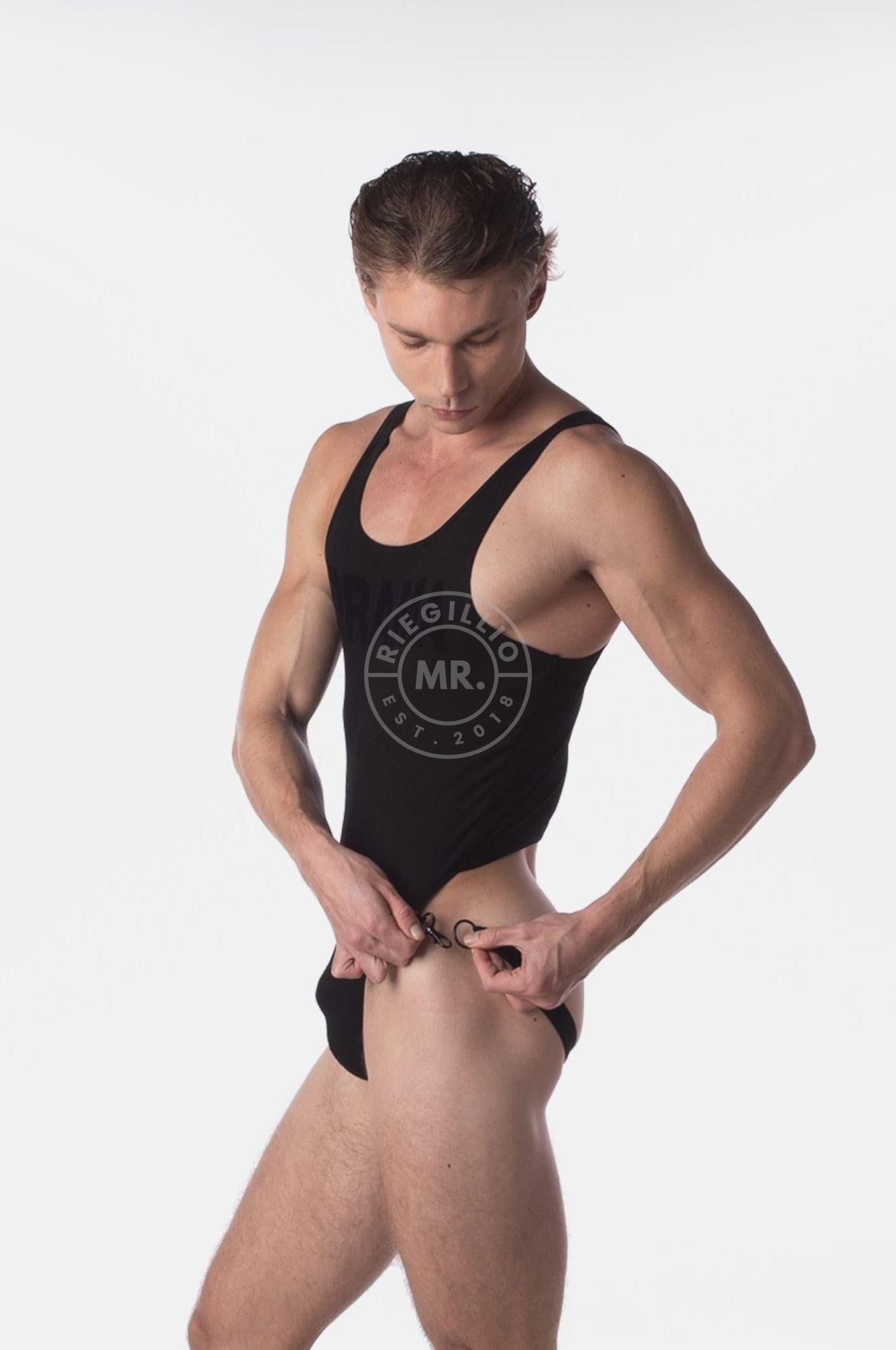Barcode Rib Body Drama - Black at MR. Riegillio