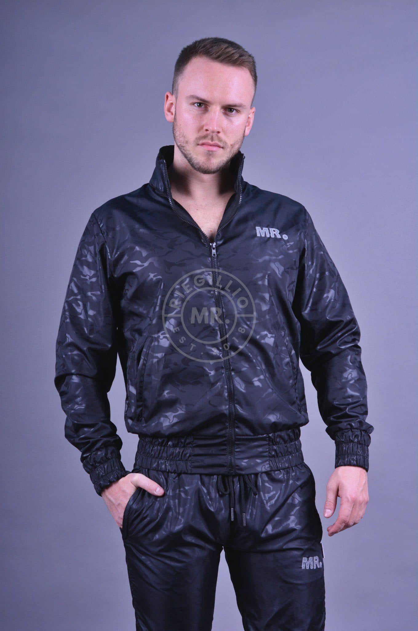 Nylon Camo Tracksuit Jacket at MR. Riegillio