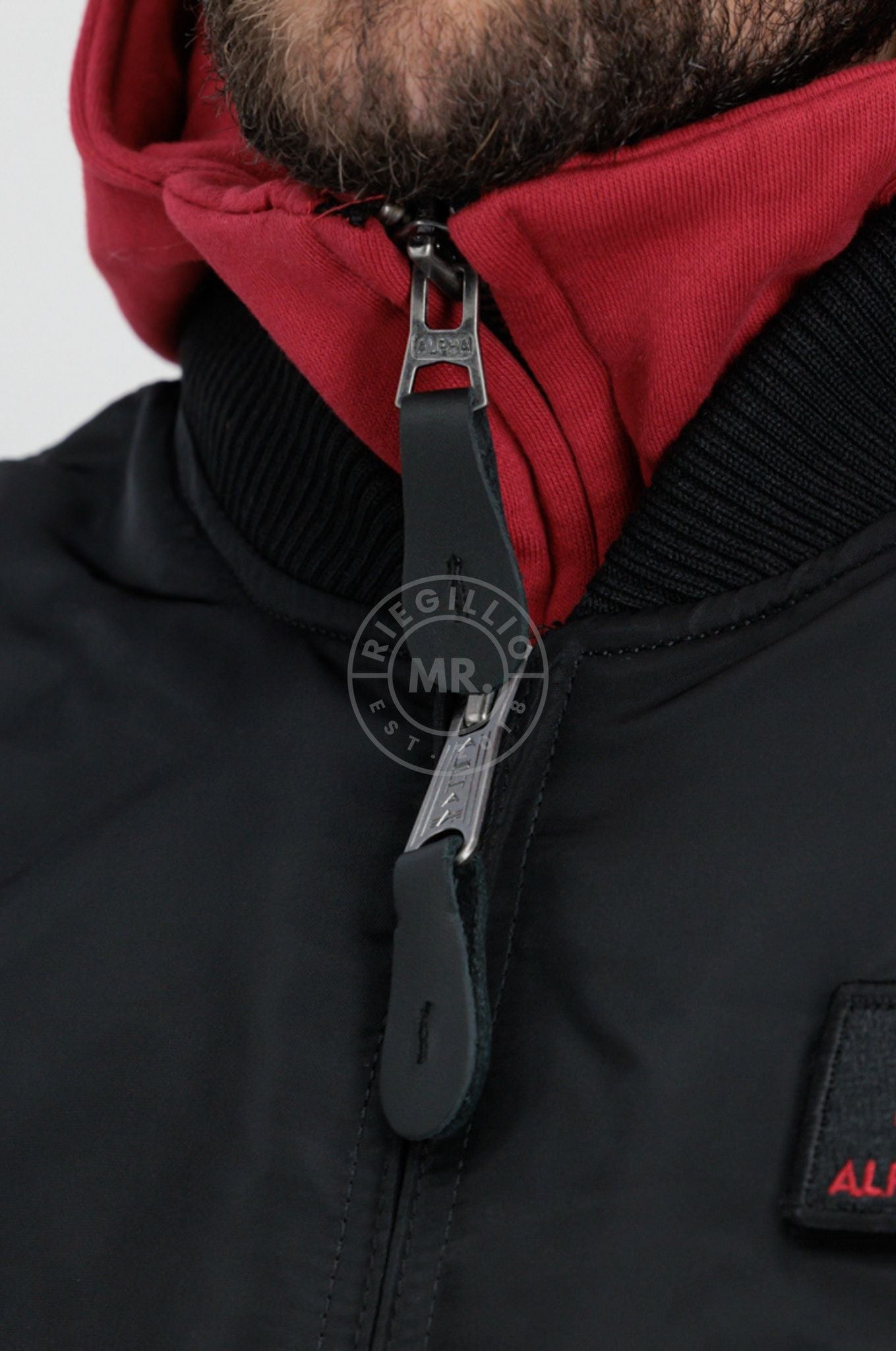 Alpha Industries MA-1 ZH D-Tec SE Jacket - Black / Red