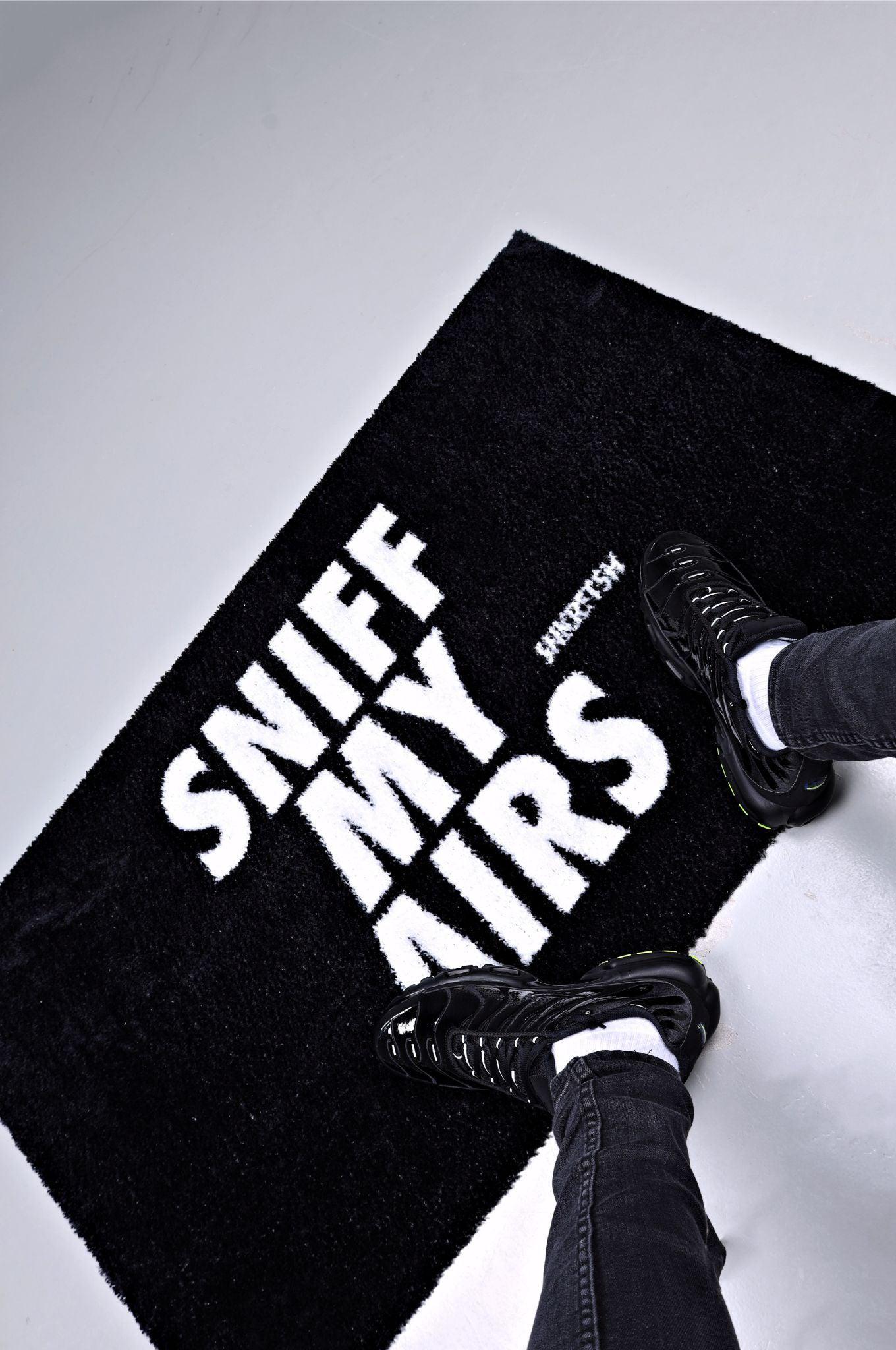 Doormat - SNIFF MY AIRS - Black at MR. Riegillio
