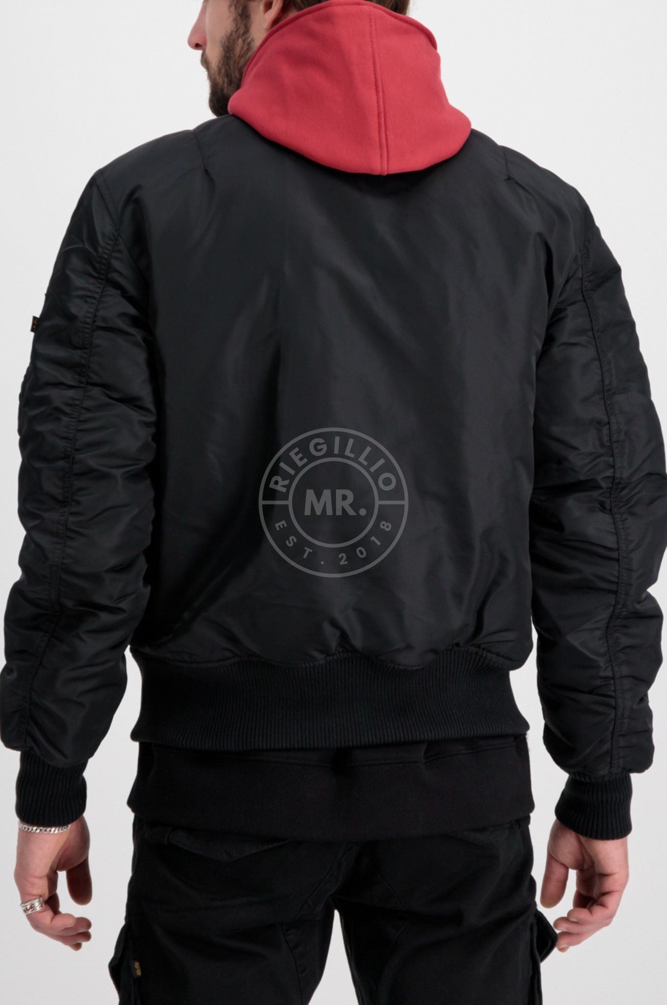 Alpha Industries MA-1 ZH D-Tec SE Jacket - Black / Red