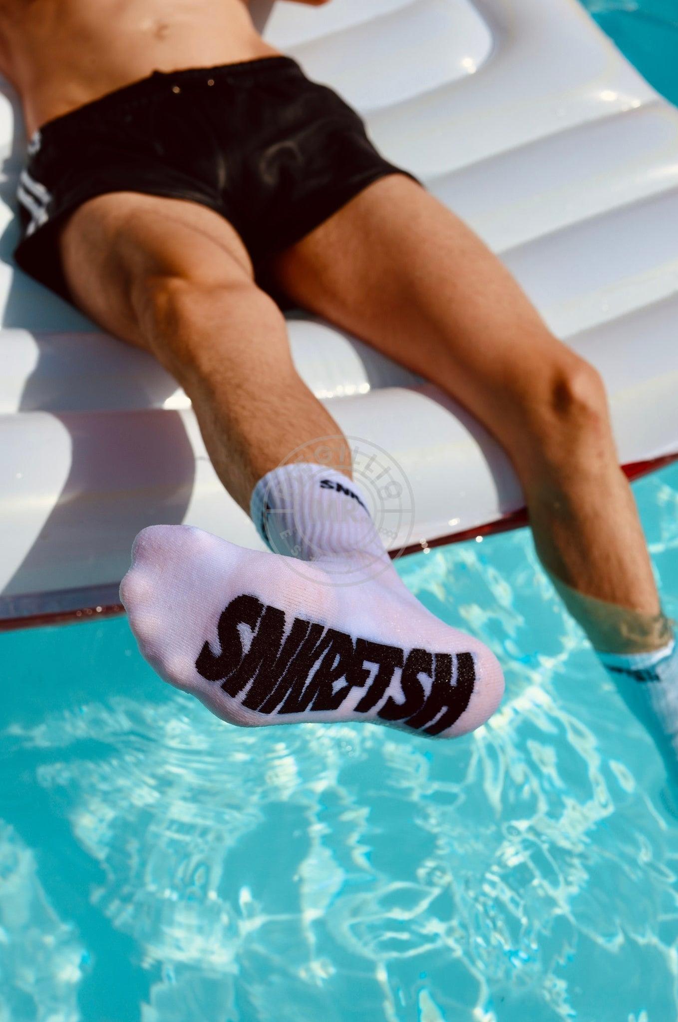SNKRFTSH Crew Socks White at MR. Riegillio