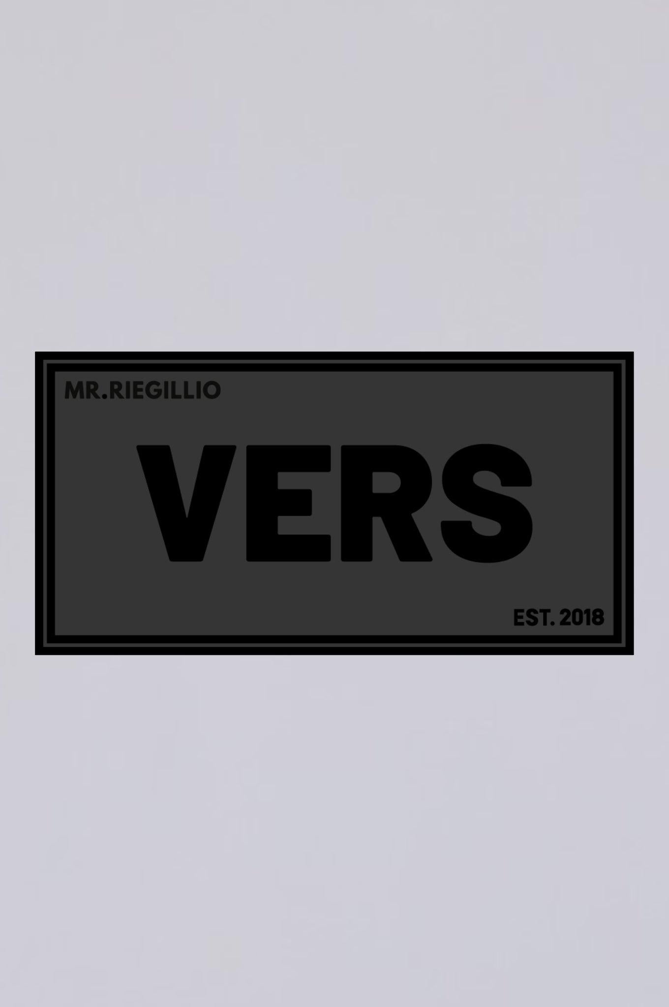 Rubber Velcro Patch - VERS - Black at MR. Riegillio