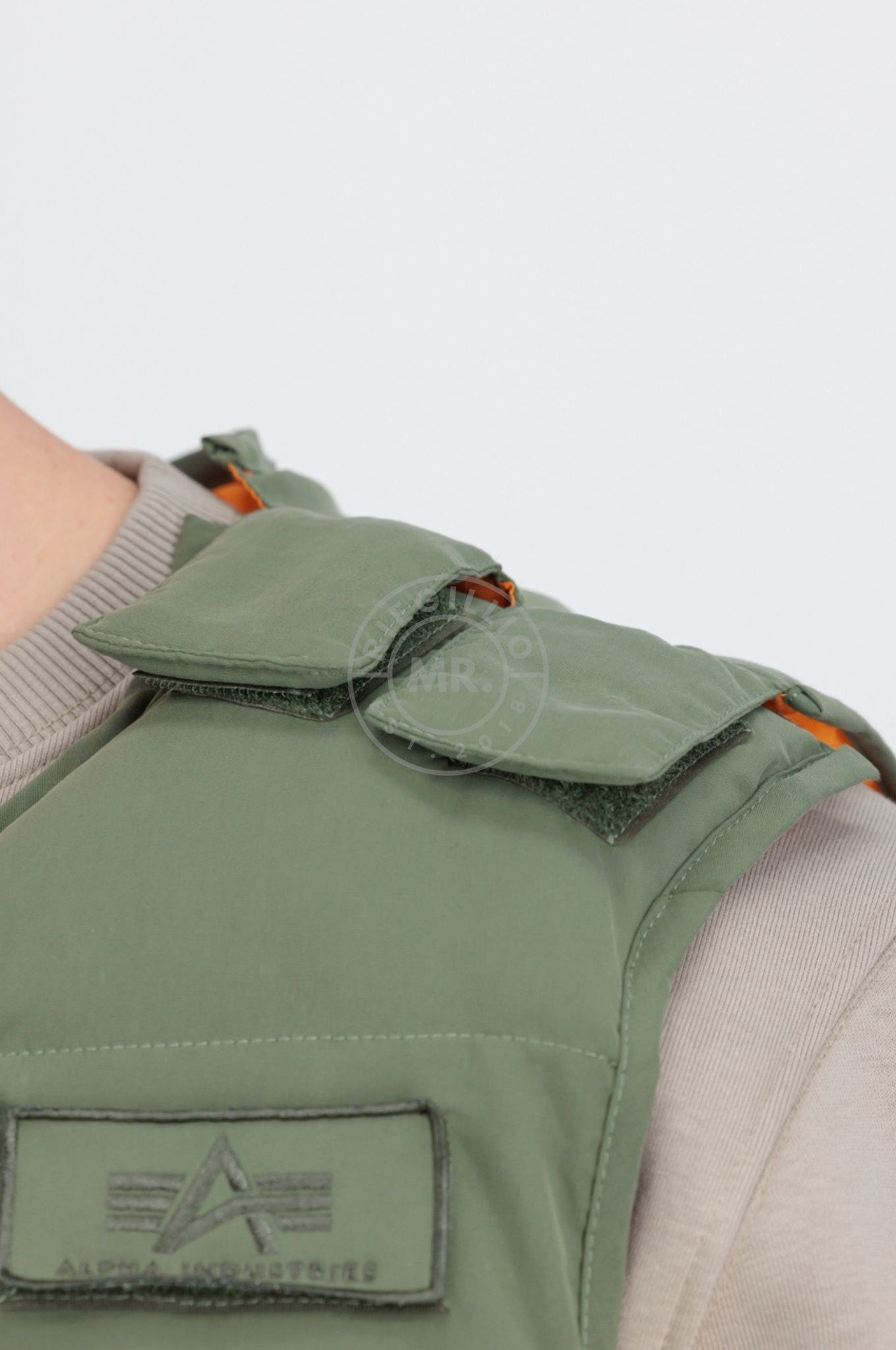 Alpha Industries Protector Puffer Vest - Sage Green