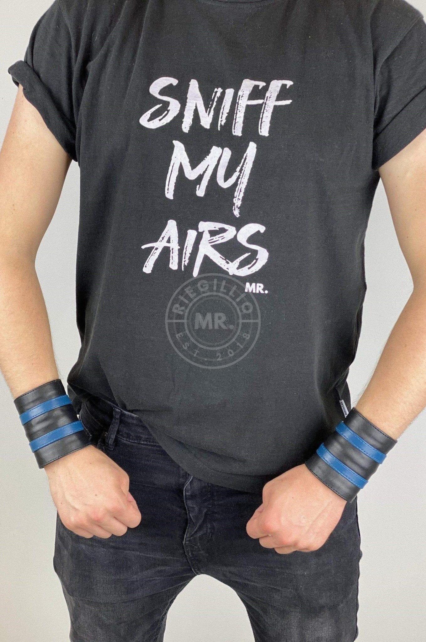 Blue Wrist Wallet - Double stripe at MR. Riegillio