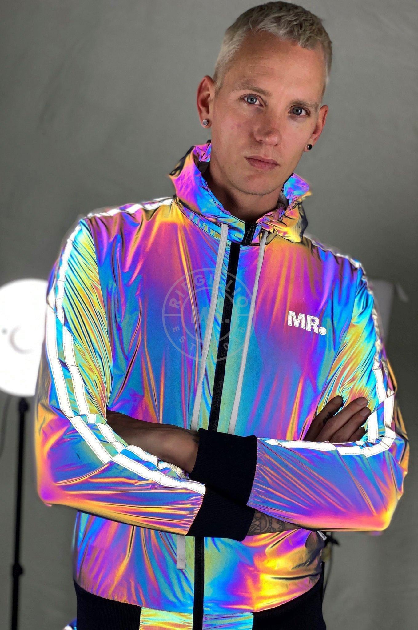 Reflective Tracksuit Jacket Blue at MR. Riegillio