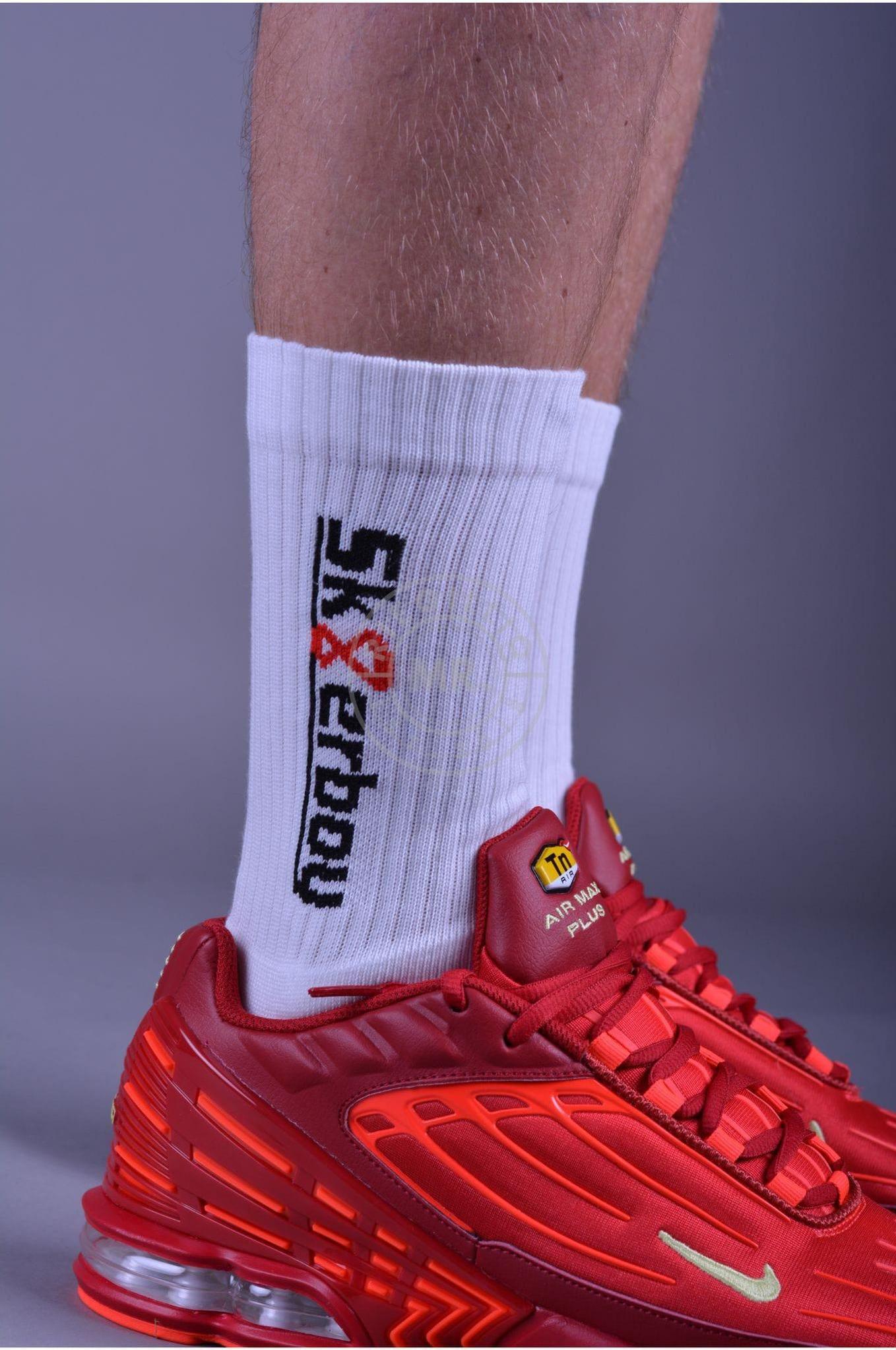 Sk8erboy Crew Socks White at MR. Riegillio