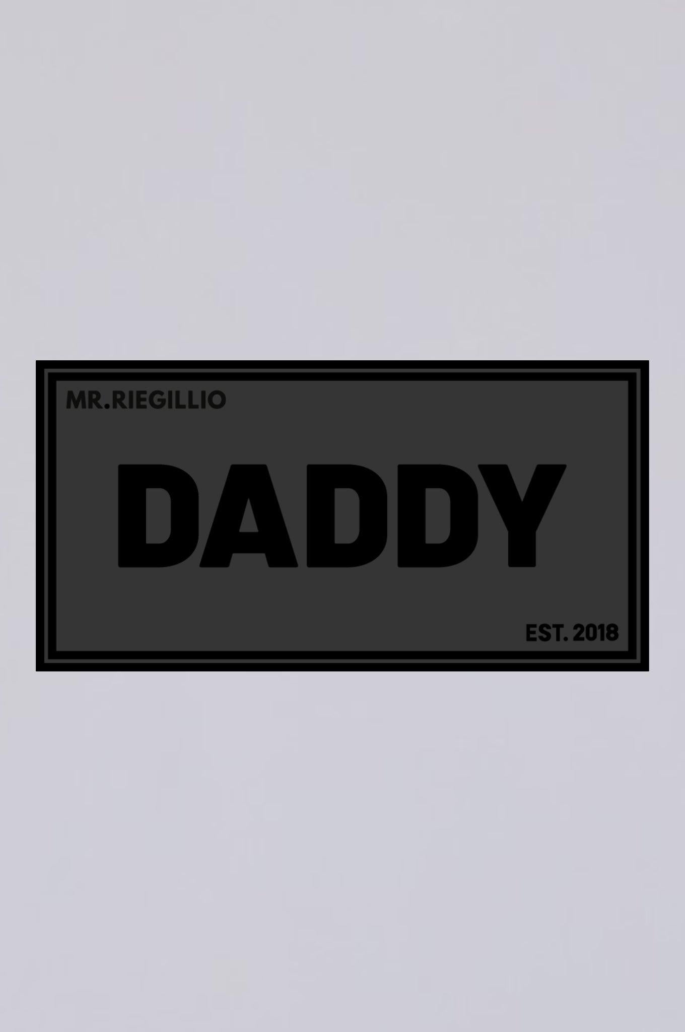 Rubber Velcro Patch - DADDY - Black at MR. Riegillio