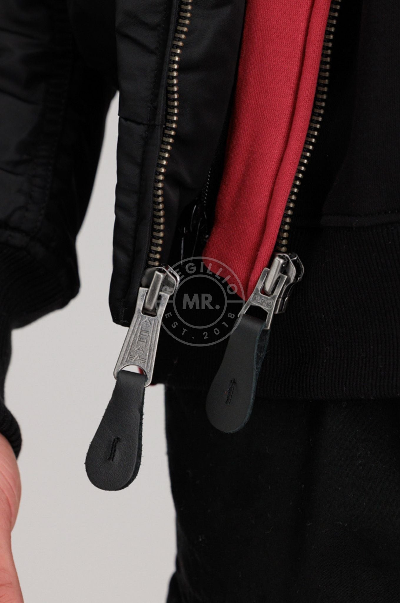 Alpha Industries MA-1 ZH D-Tec SE Jacket - Black / Red