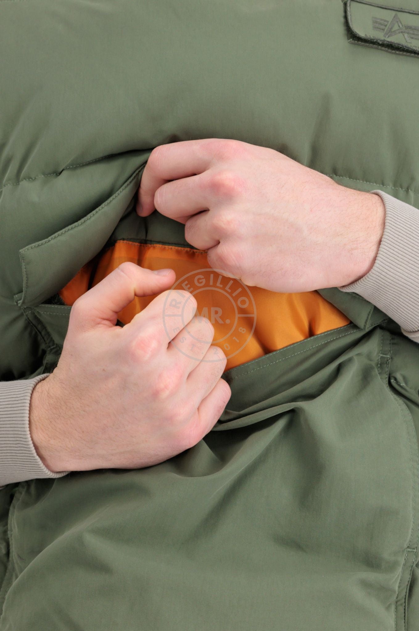 Alpha Industries Protector Puffer Vest - Sage Green