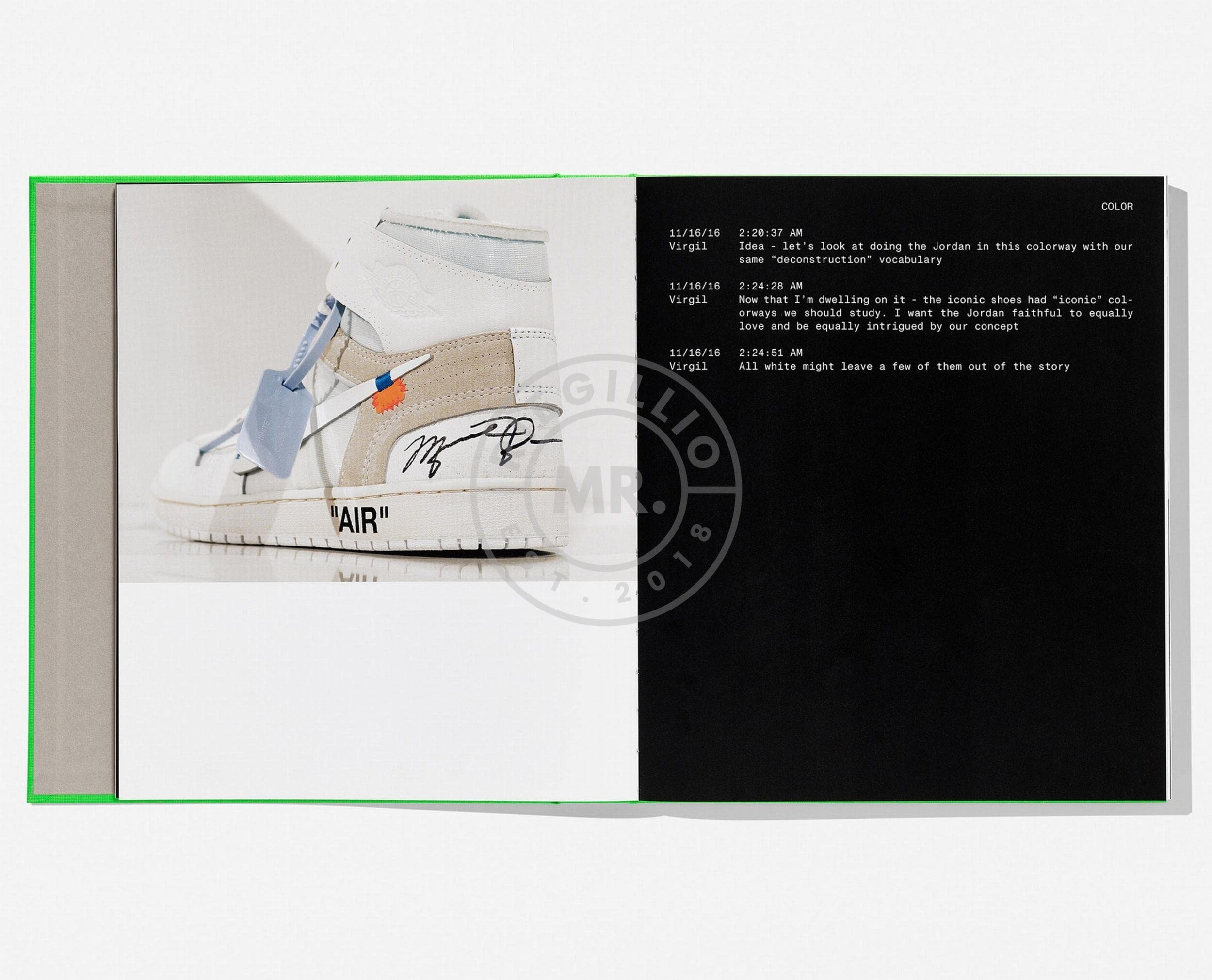 Table Book Virgil Abloh. Nike. ICONS at MR. Riegillio
