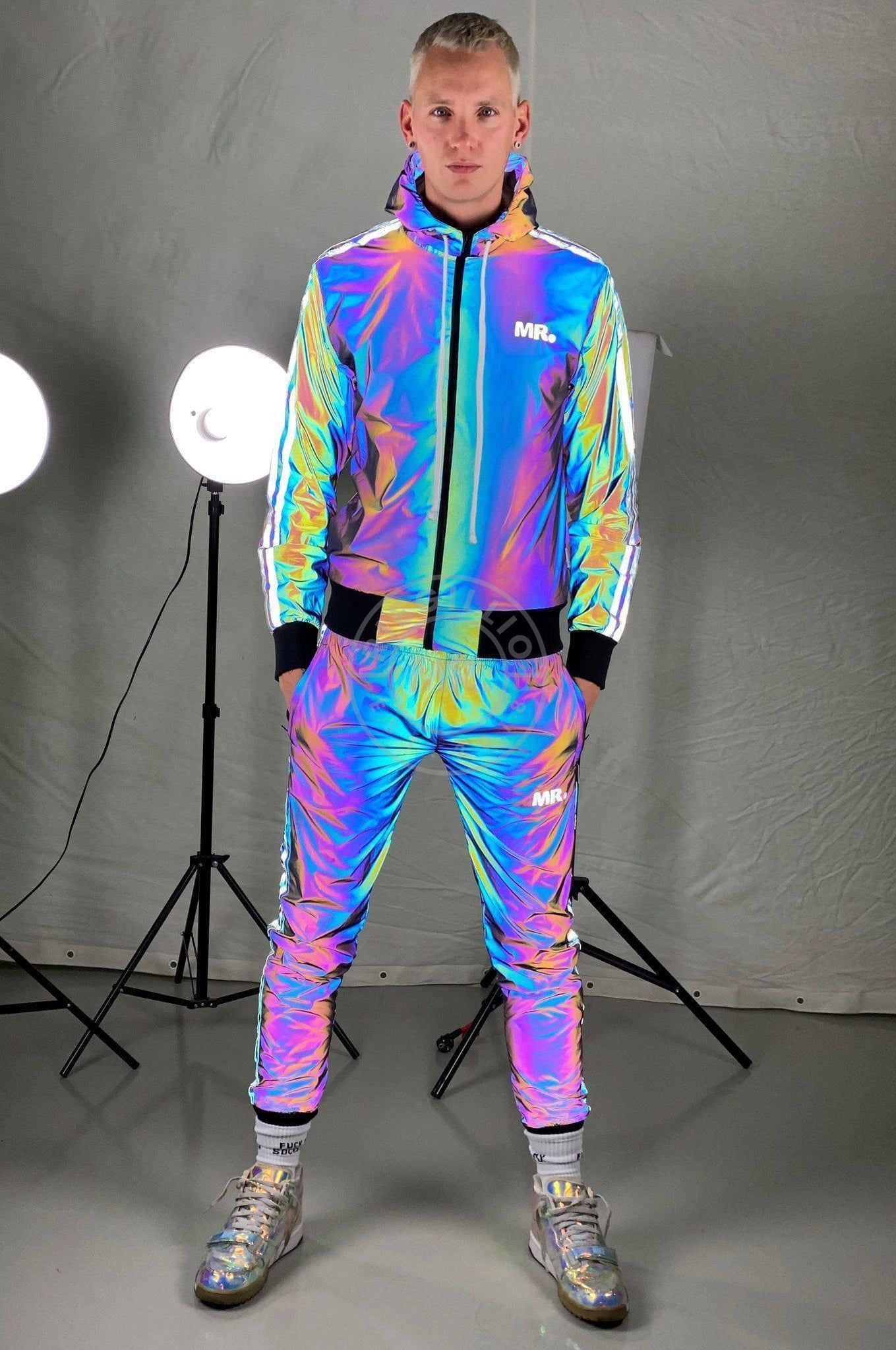 Reflective Tracksuit Jacket Blue at MR. Riegillio