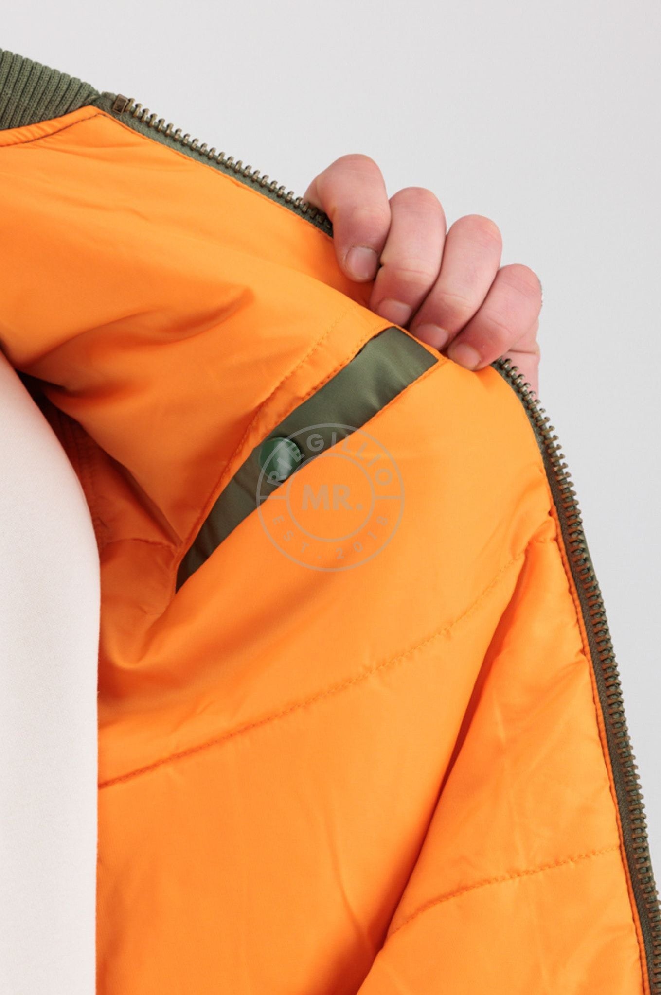 Alpha Industries MA-1 VF NASA Bomber Jacket - Sage Green