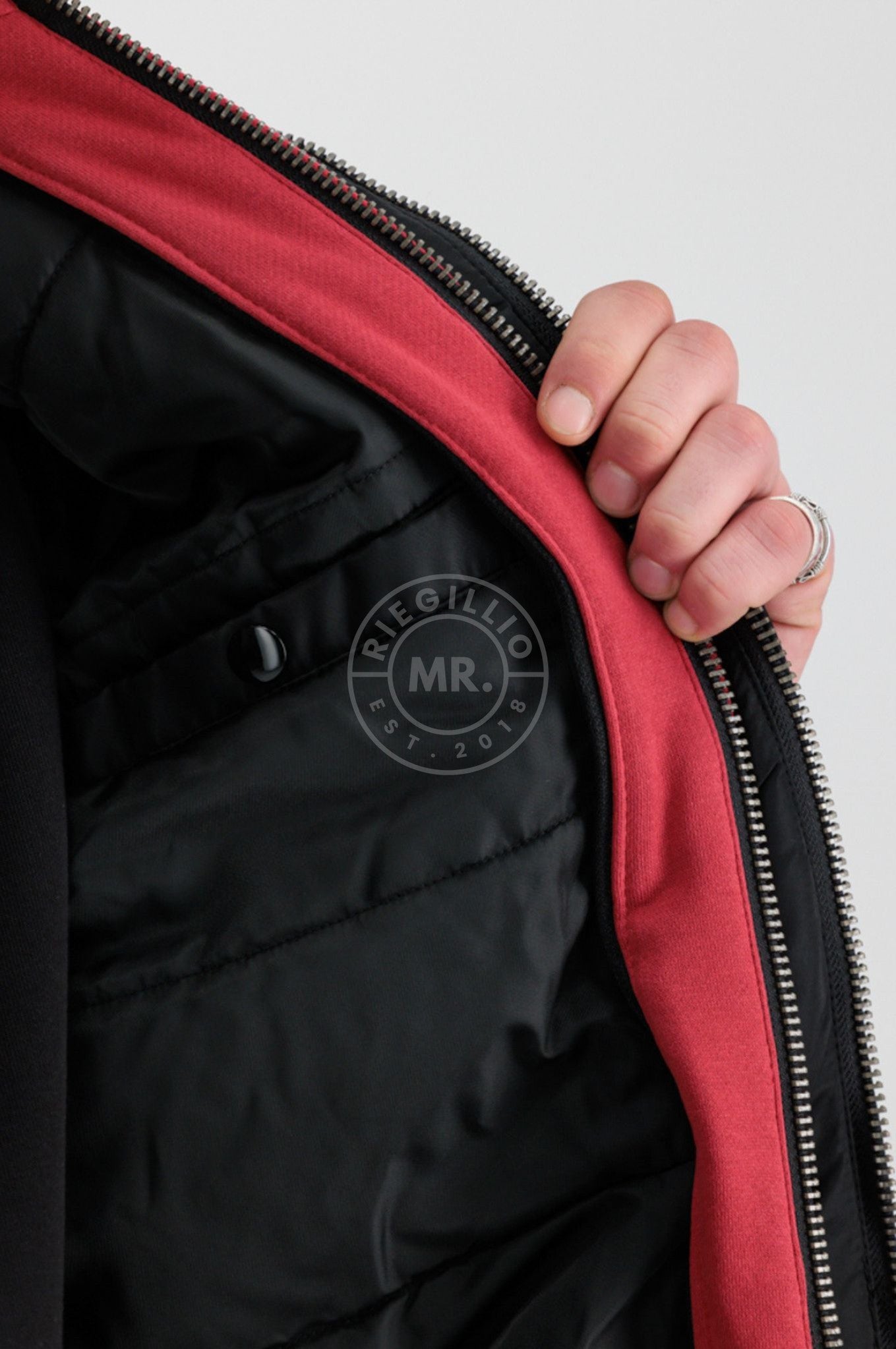 Alpha Industries MA-1 ZH D-Tec SE Jacket - Black / Red