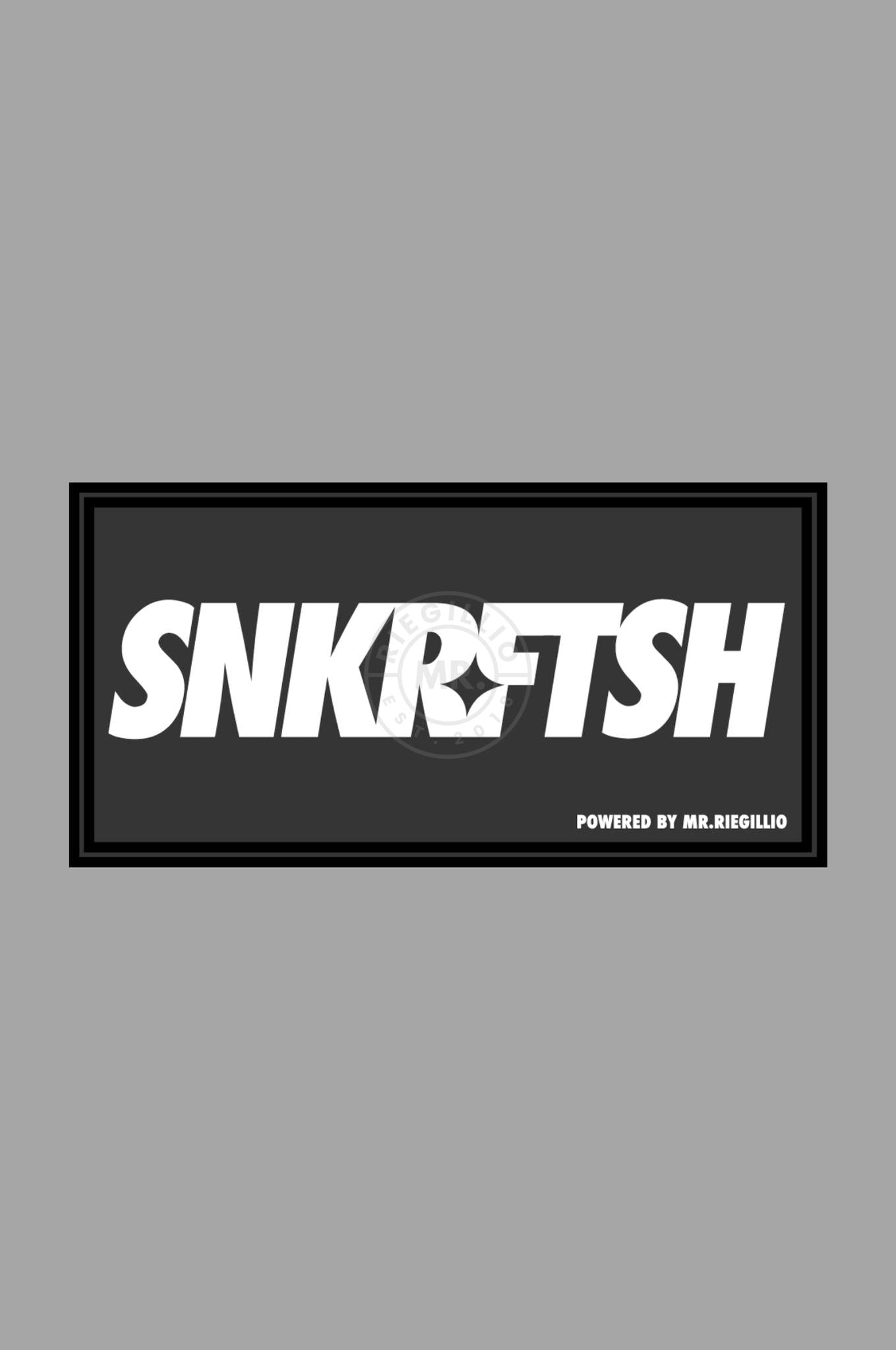 Rubber Velcro Patch - SNKRFTSH - White at MR. Riegillio