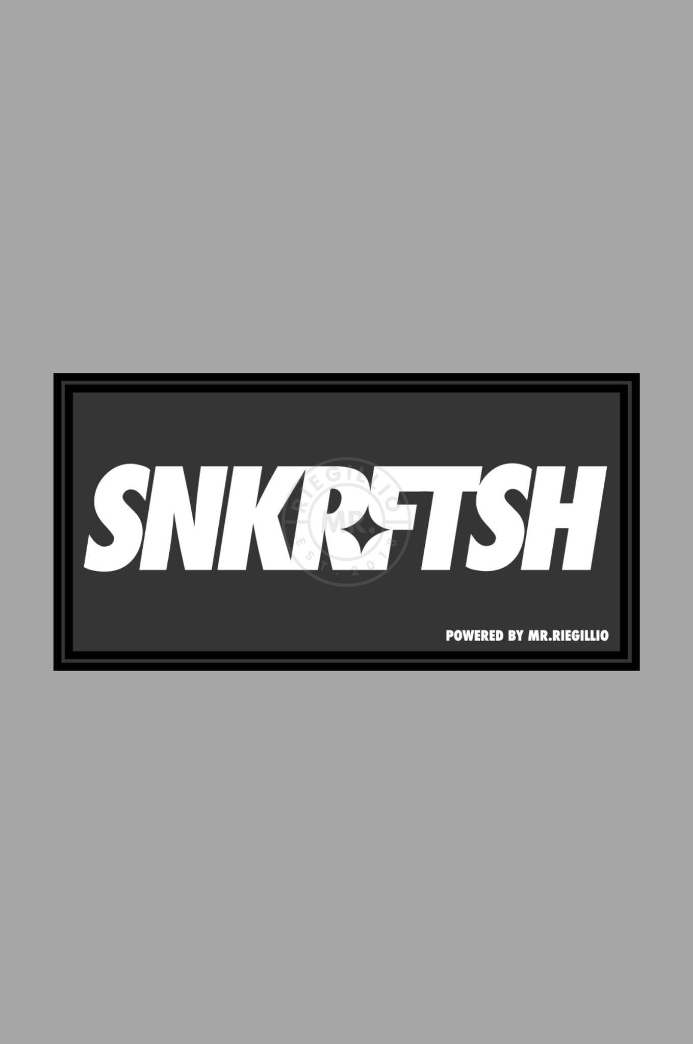 Rubber Velcro Patch - SNKRFTSH - White at MR. Riegillio