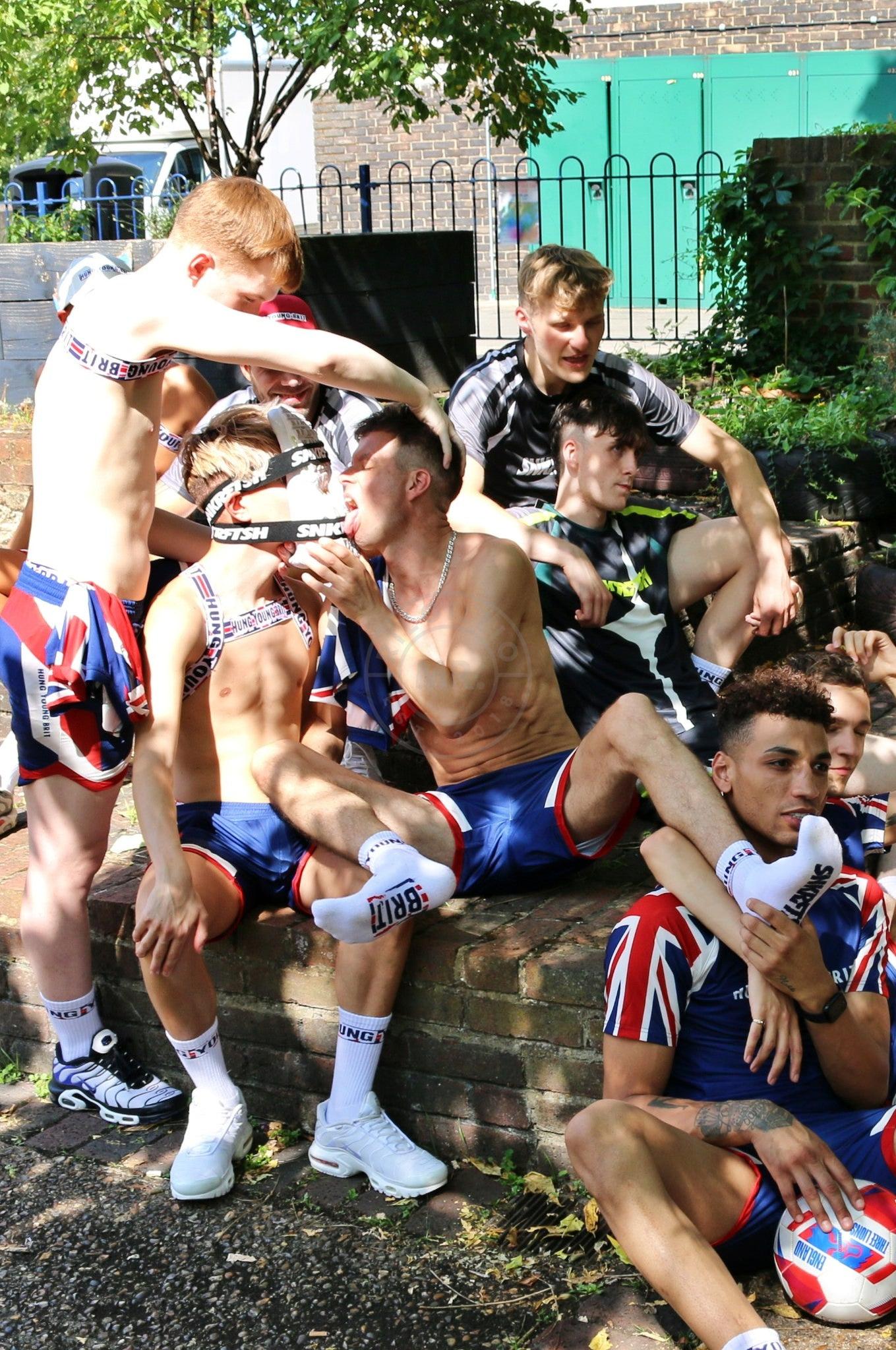 SNKRFTSH X Hung Young Brit Socks at MR. Riegillio