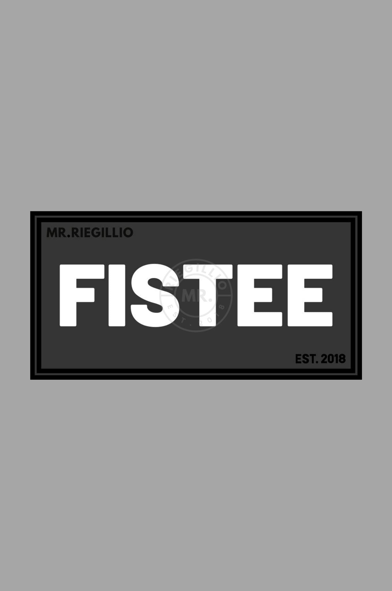 Rubber Velcro Patch - FISTEE - White at MR. Riegillio
