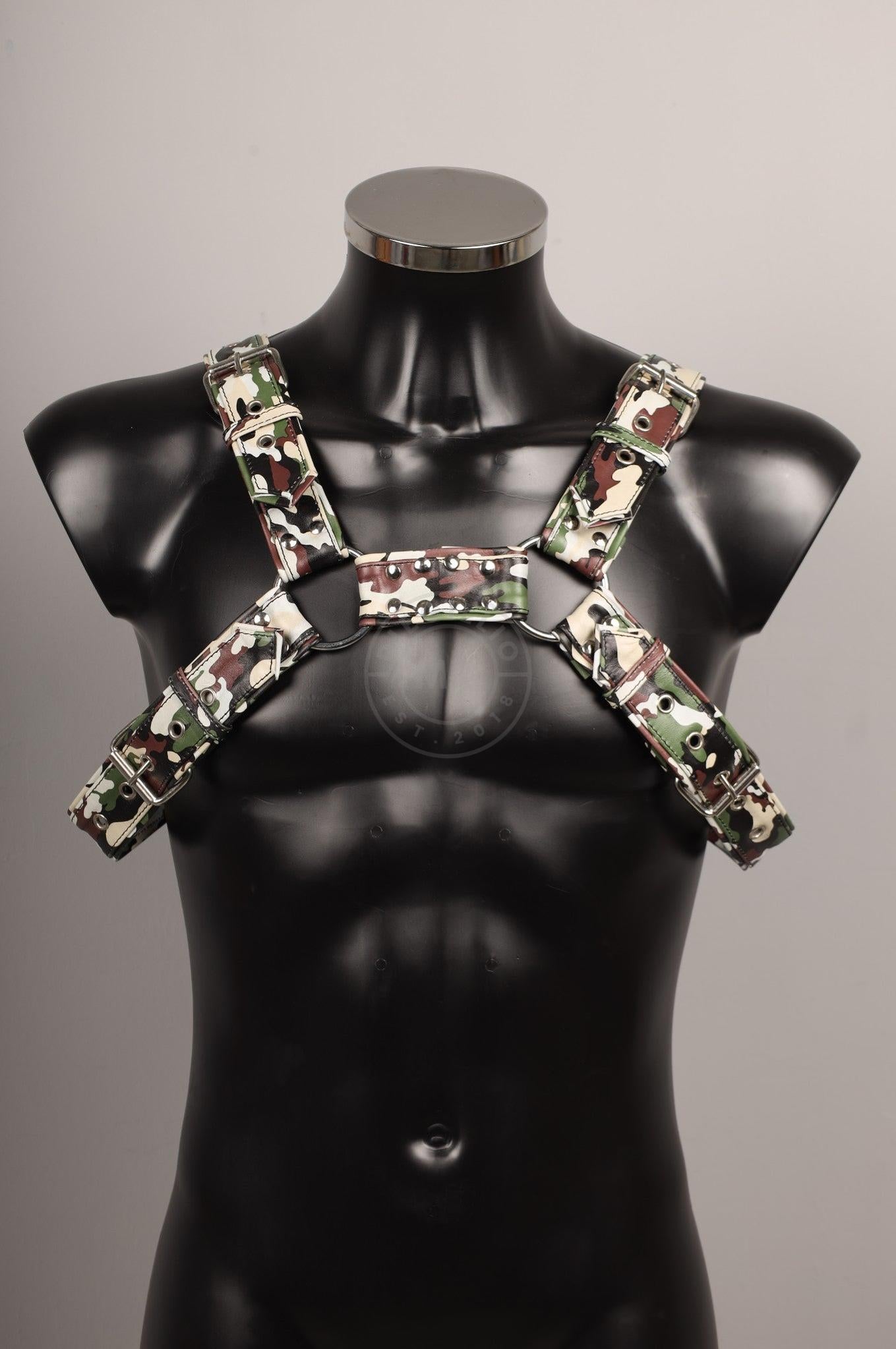 #176 FAUX Leather Harness at MR. Riegillio