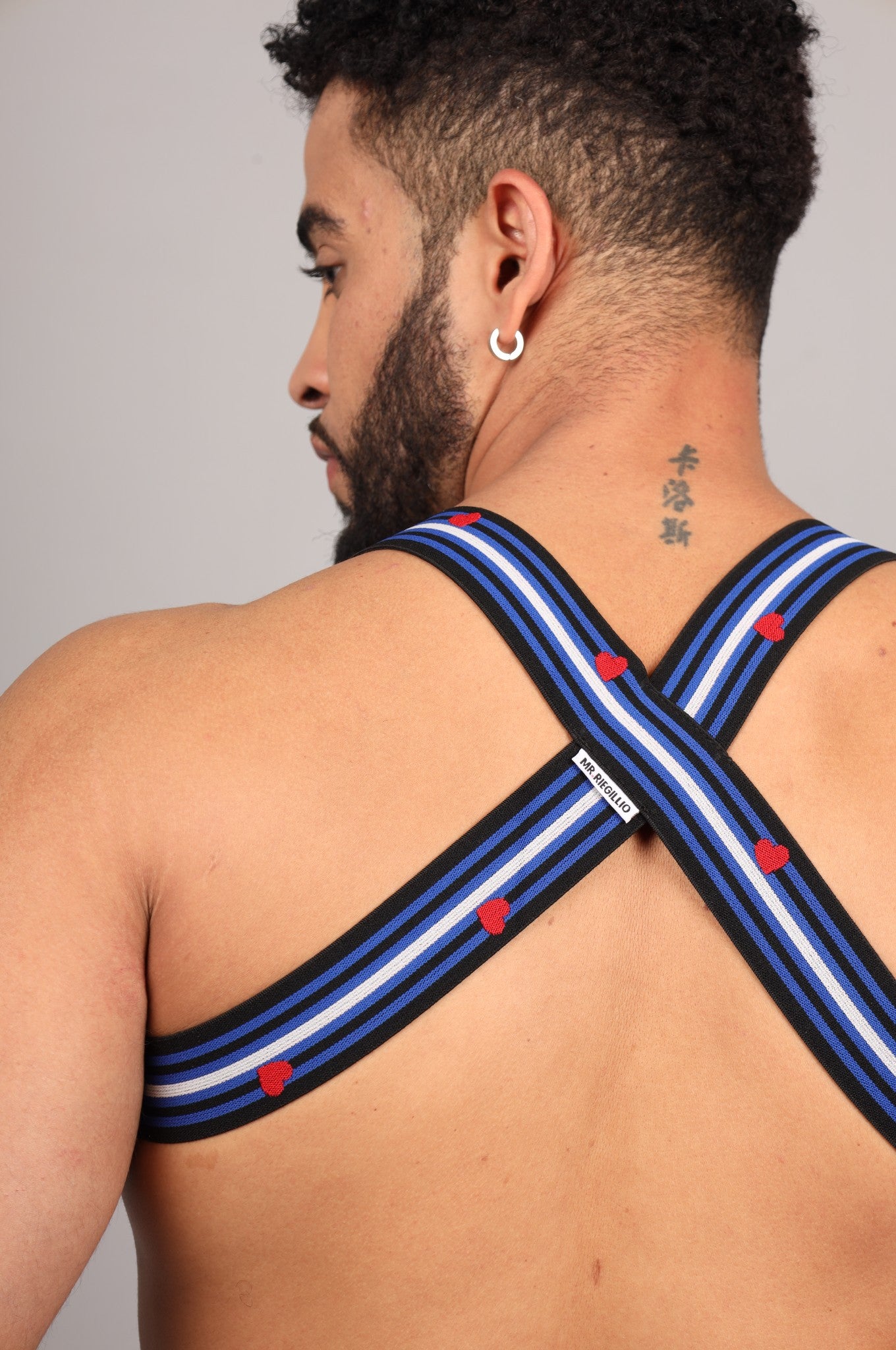 Elastisches Harness - LEDER Flagge