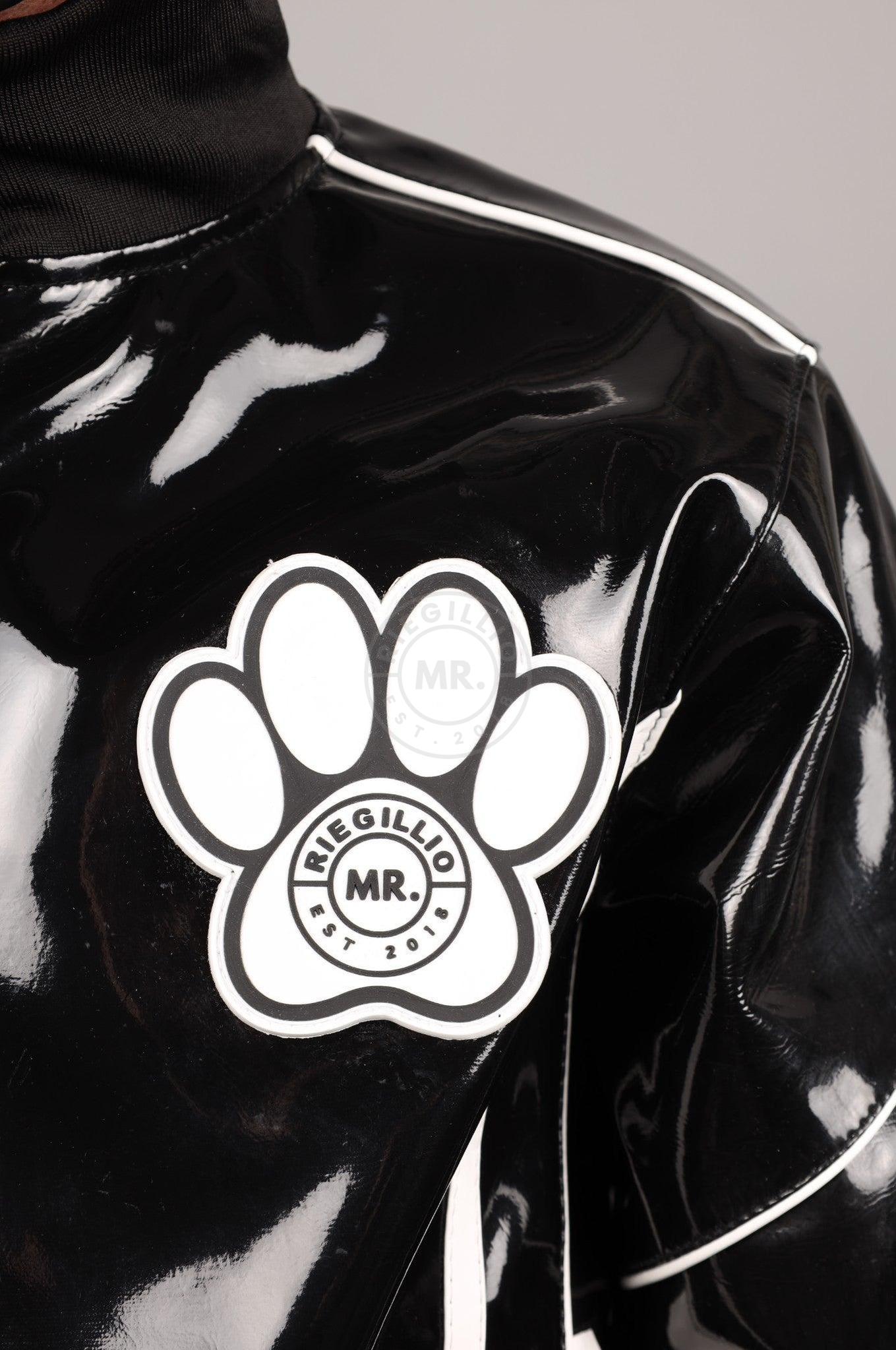 Black PVC Puppy Tracksuit Jacket at MR. Riegillio