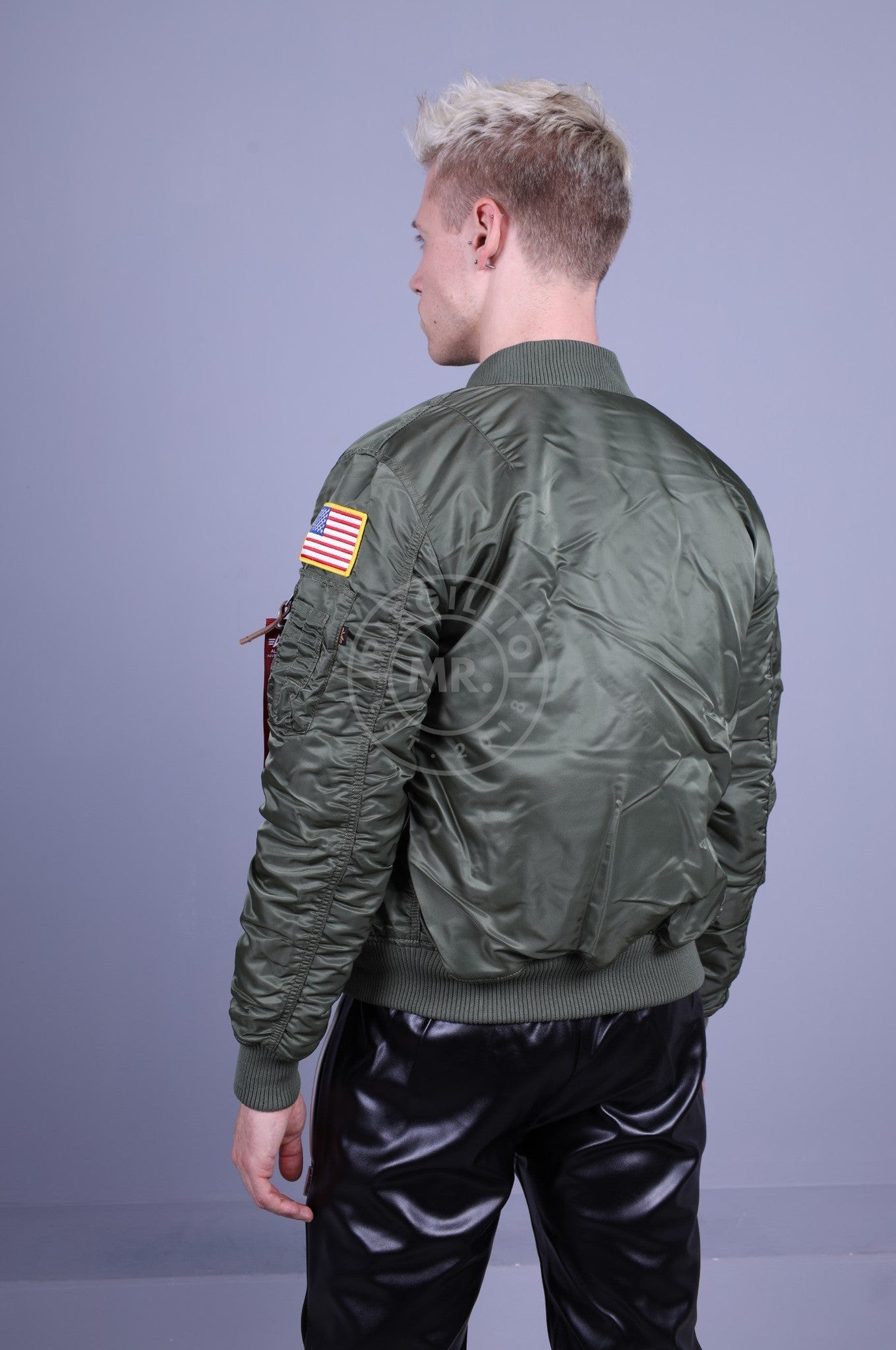 Alpha Industries MA-1 VF NASA Bomber Jacket - Sage Green