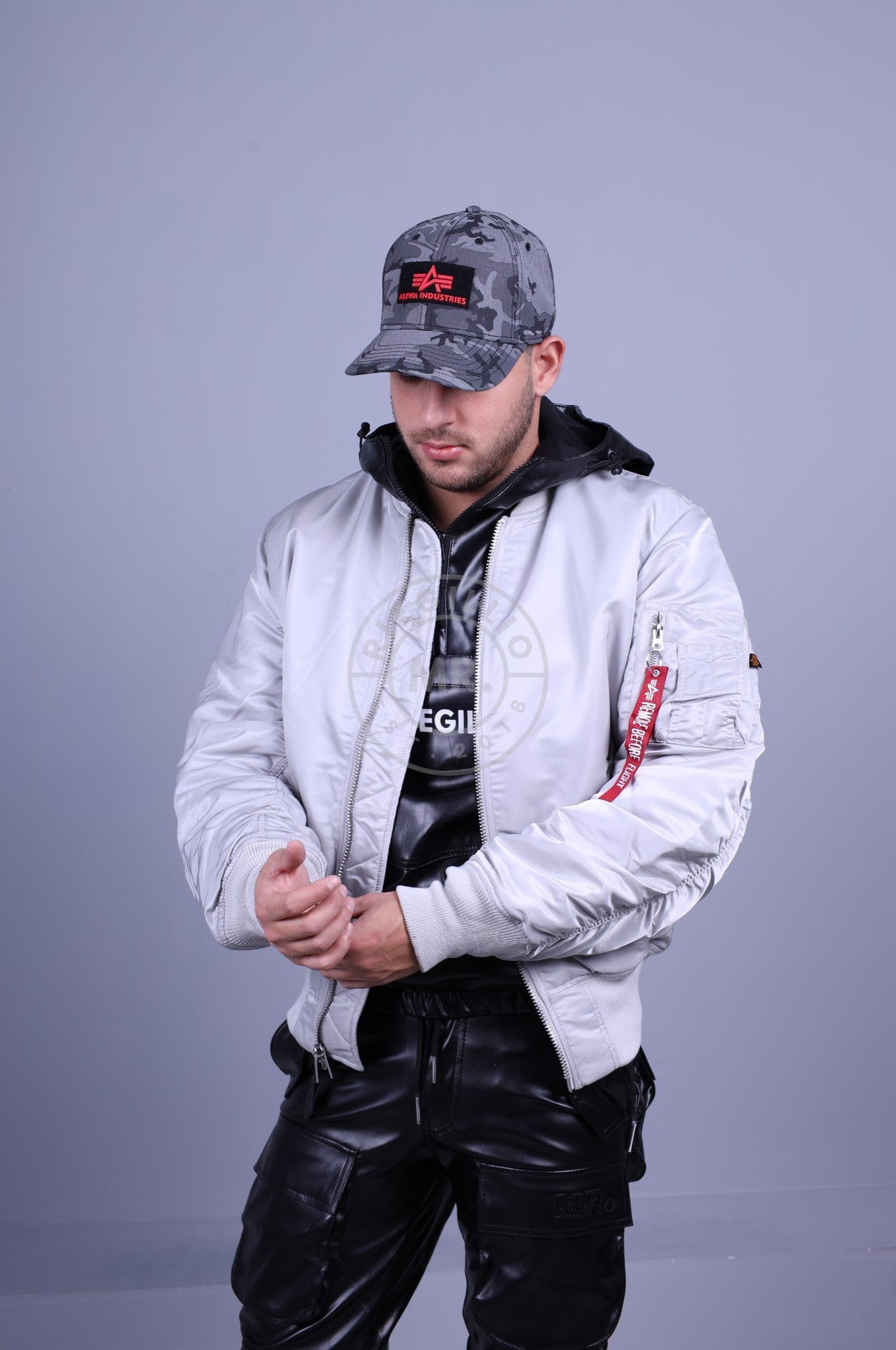 Alpha industries cwu hooded hotsell flight jacket