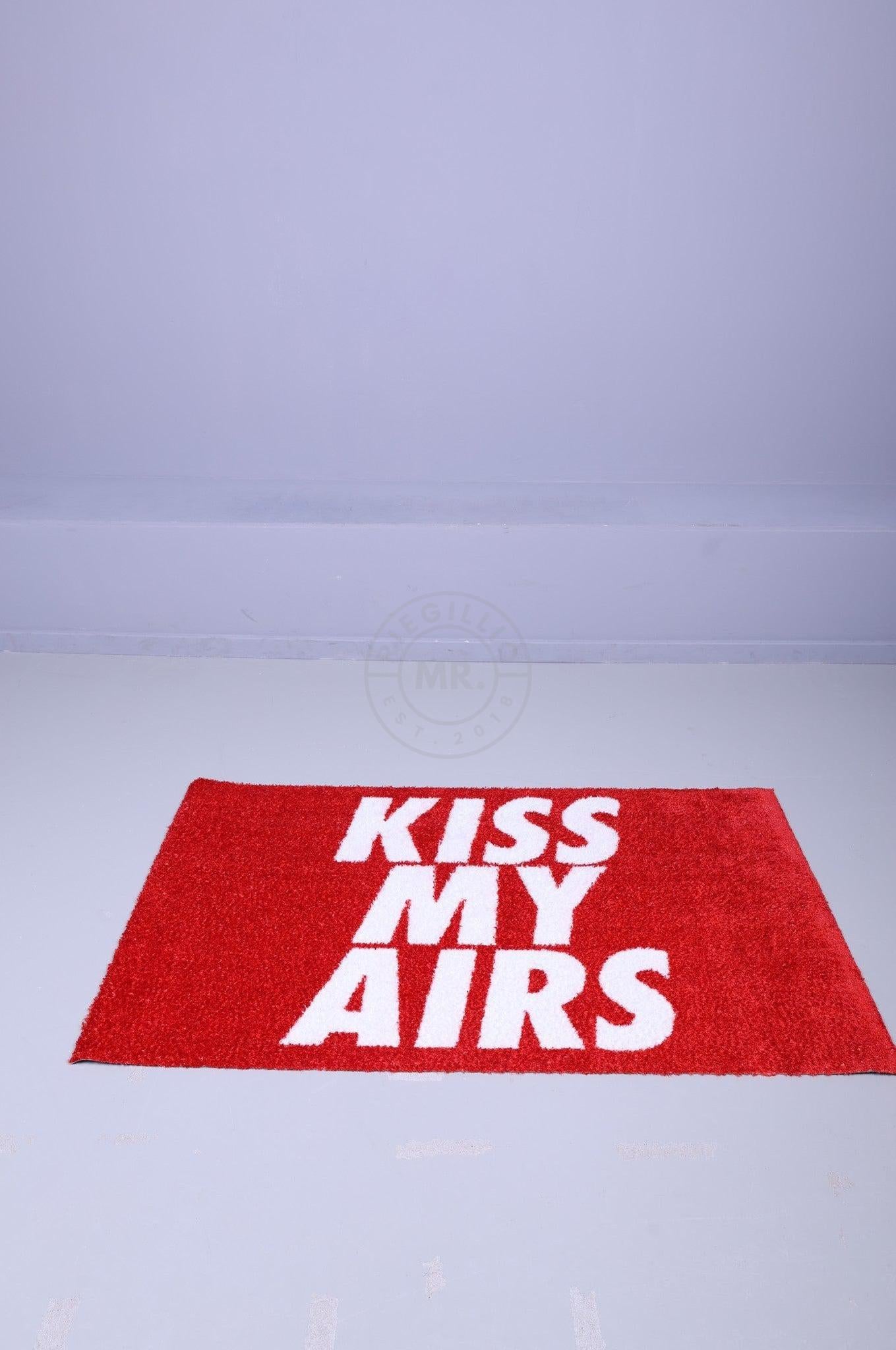 Doormat - KISS MY AIRS - Red at MR. Riegillio