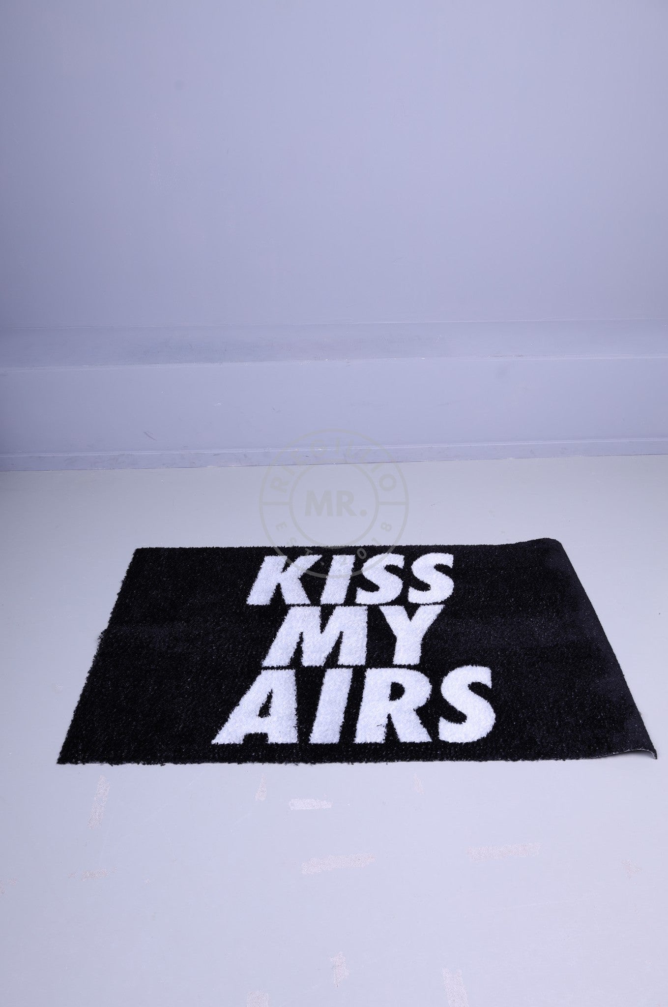 Doormat - KISS MY AIRS - Black at MR. Riegillio