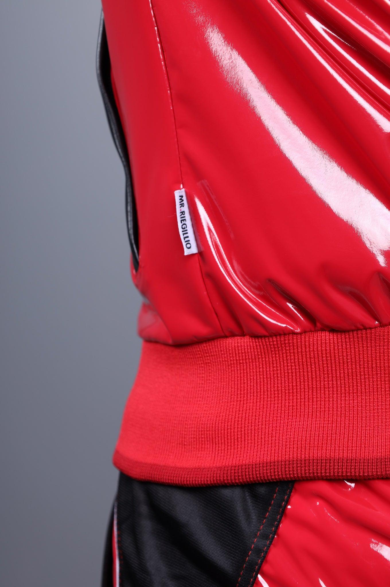 PVC 24 Tracksuit Jacket - Red at MR. Riegillio