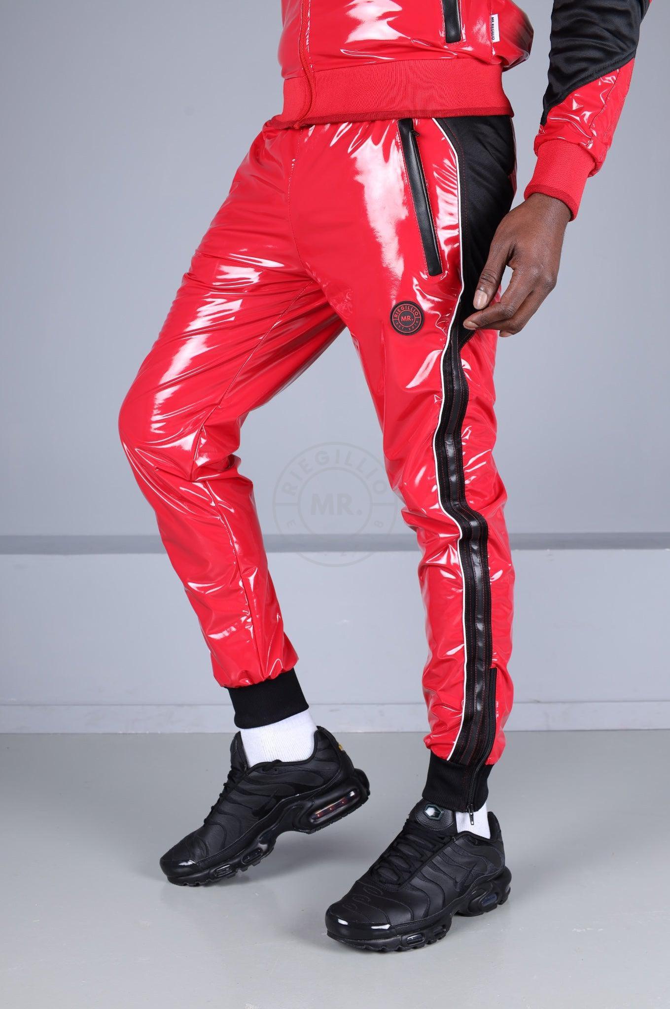 PVC 24 Tracksuit Pants - Red at MR. Riegillio